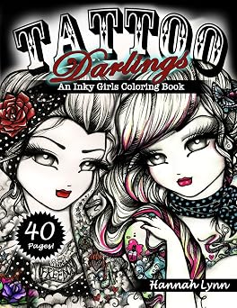 Tattoo Darlings An Inky Girls Coloring Book