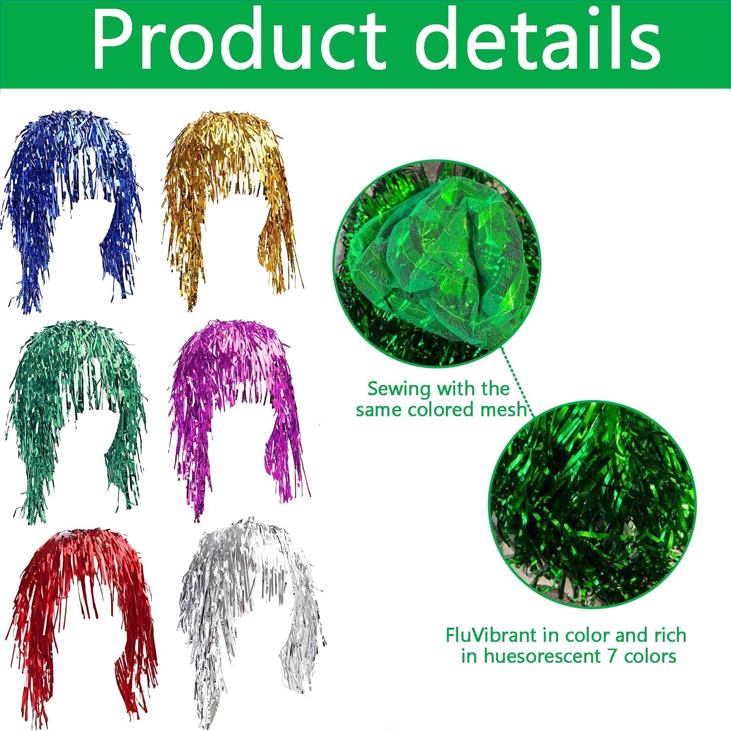 FYKZQWDS 6 Pcs Party Wigs - Image 3