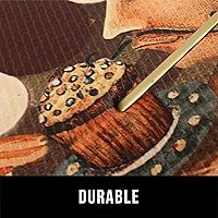 Vista 5 de ROSMARUS Juego de 2 alfombras de cocina de café, alfombrillas acolchadas antifatiga, impermeables, fáciles de limpiar, cómodas alfombrillas