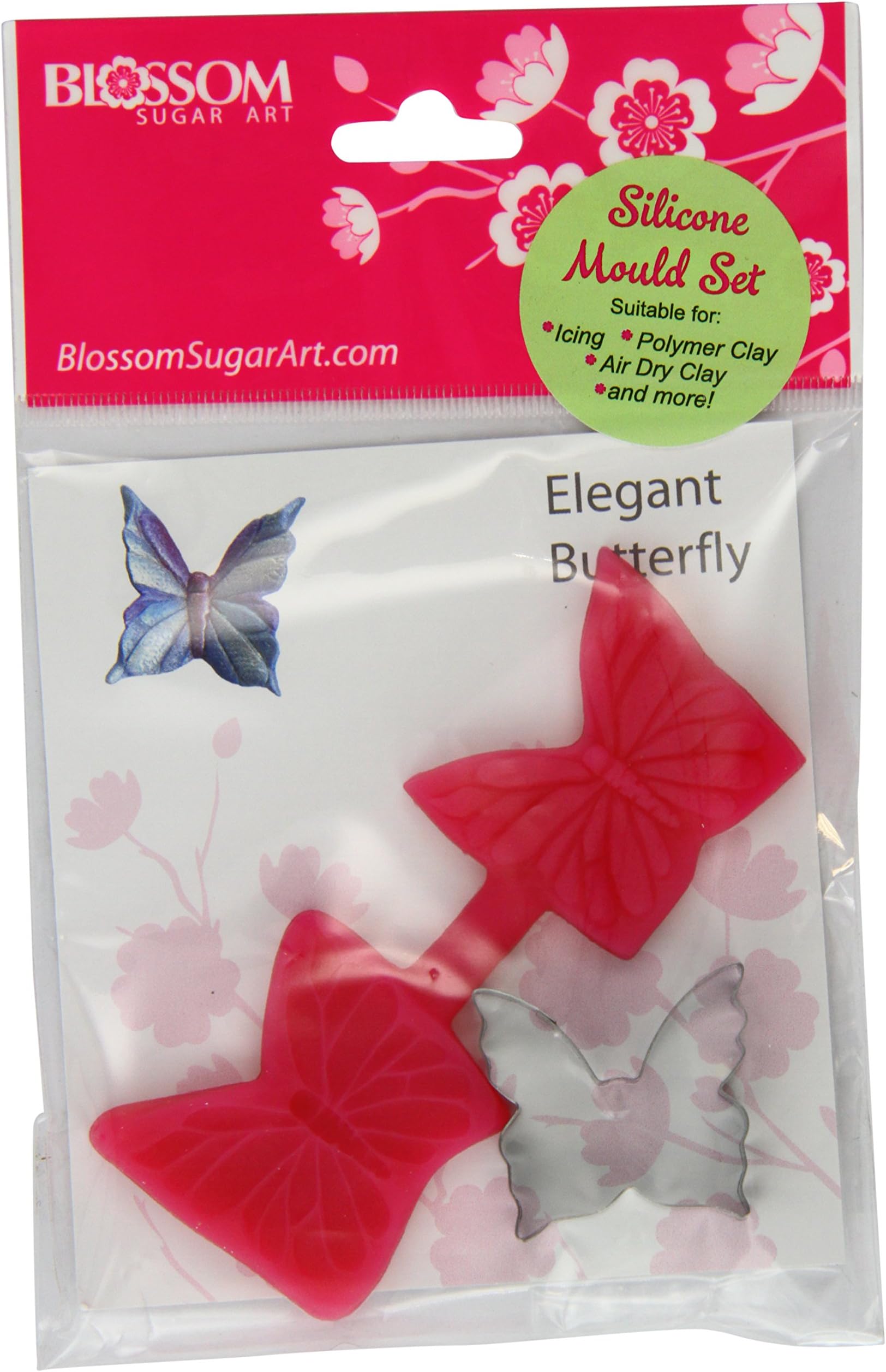Blossom Sugar Art Ltd Elegant Butterfly Cutter and Mould Set