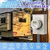 Medidor eléctrico digital, medidor de 120V 2 hilos KWH, medidor de vatios, para vehículos recreativos y hogar 7