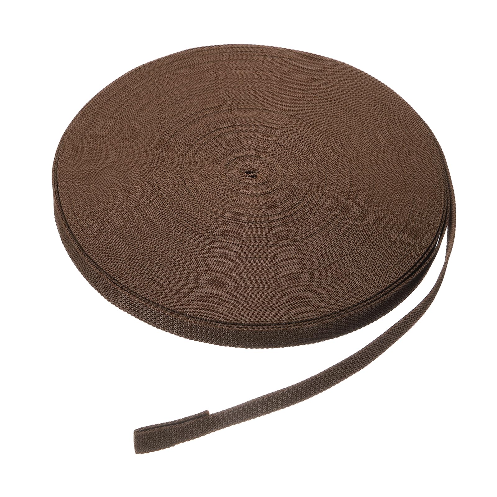 QUARKZMAN Sangle pour Volet Roulant 50M 23 mm pour les Enrouleurs Brun