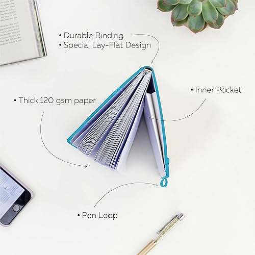 Vista 18 de Clever Fox Cuaderno con puntos, diario con páginas numeradas A5 5 x 8.25 pulgadas Lavanda