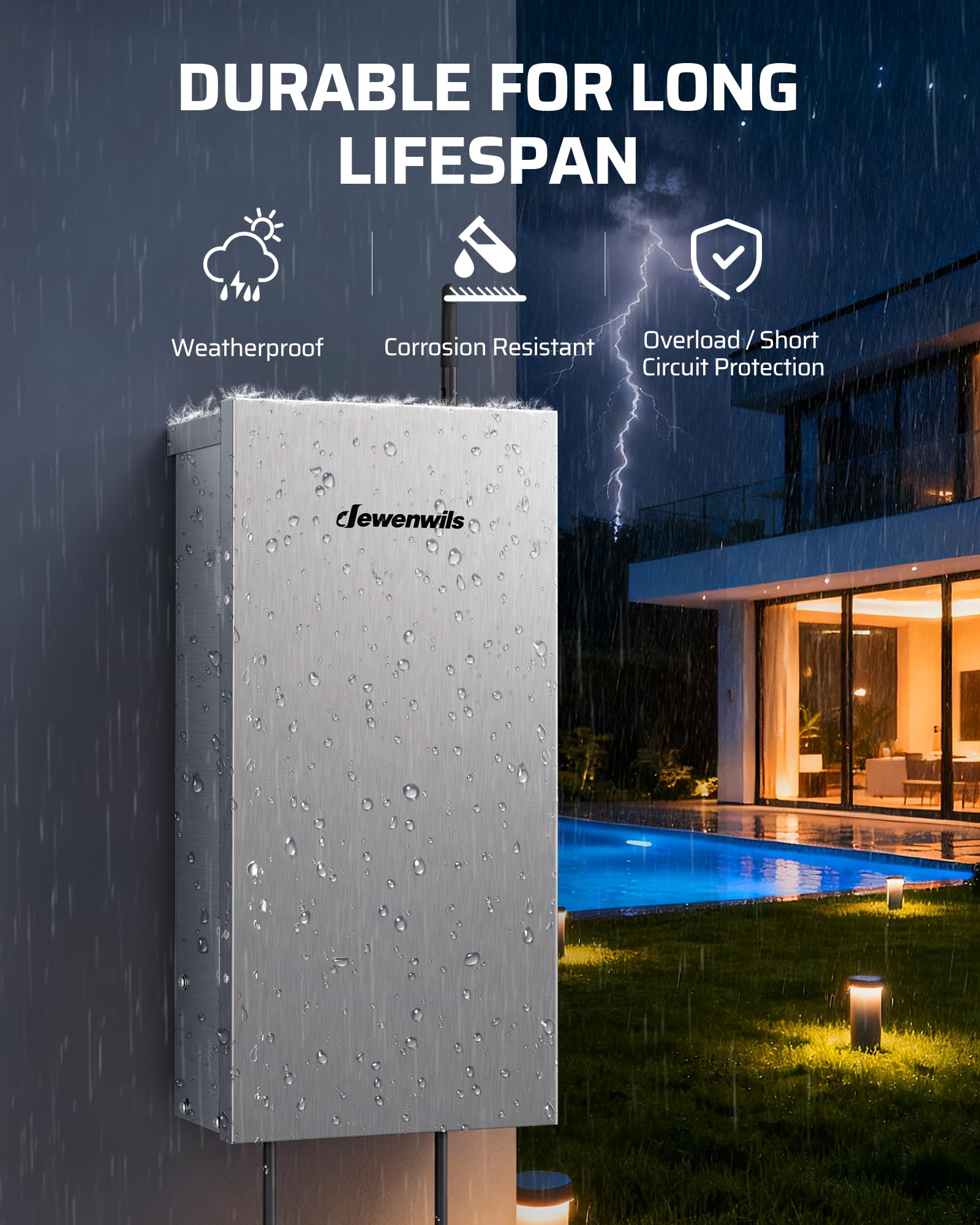 DEWENWILS Wi-Fi Landscape Transformer - Smart Lighting -5 DEWENWILS Wi-Fi Landscape Transformer - Smart Lighting -5