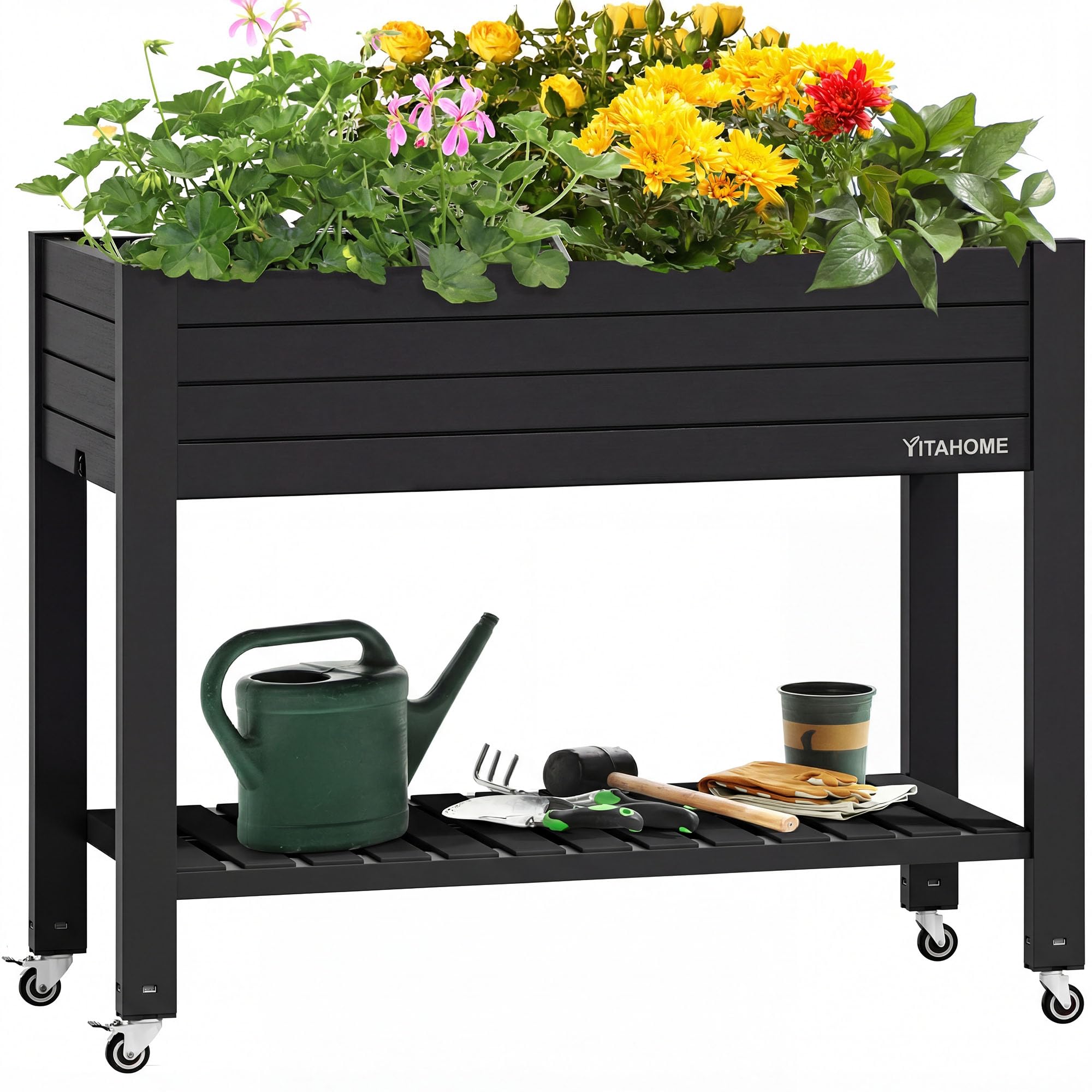 YITAHOME 43.3x17.7x34 in Elevated Garden Bed