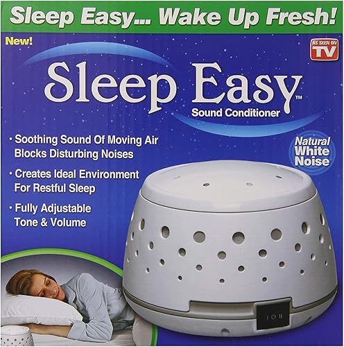 Miniatura 10 de Sleep Easy Acondicionador de sonido, máquina de ruido blanco, paquete de 2, Paquete de 1, Blanco, 1, 1