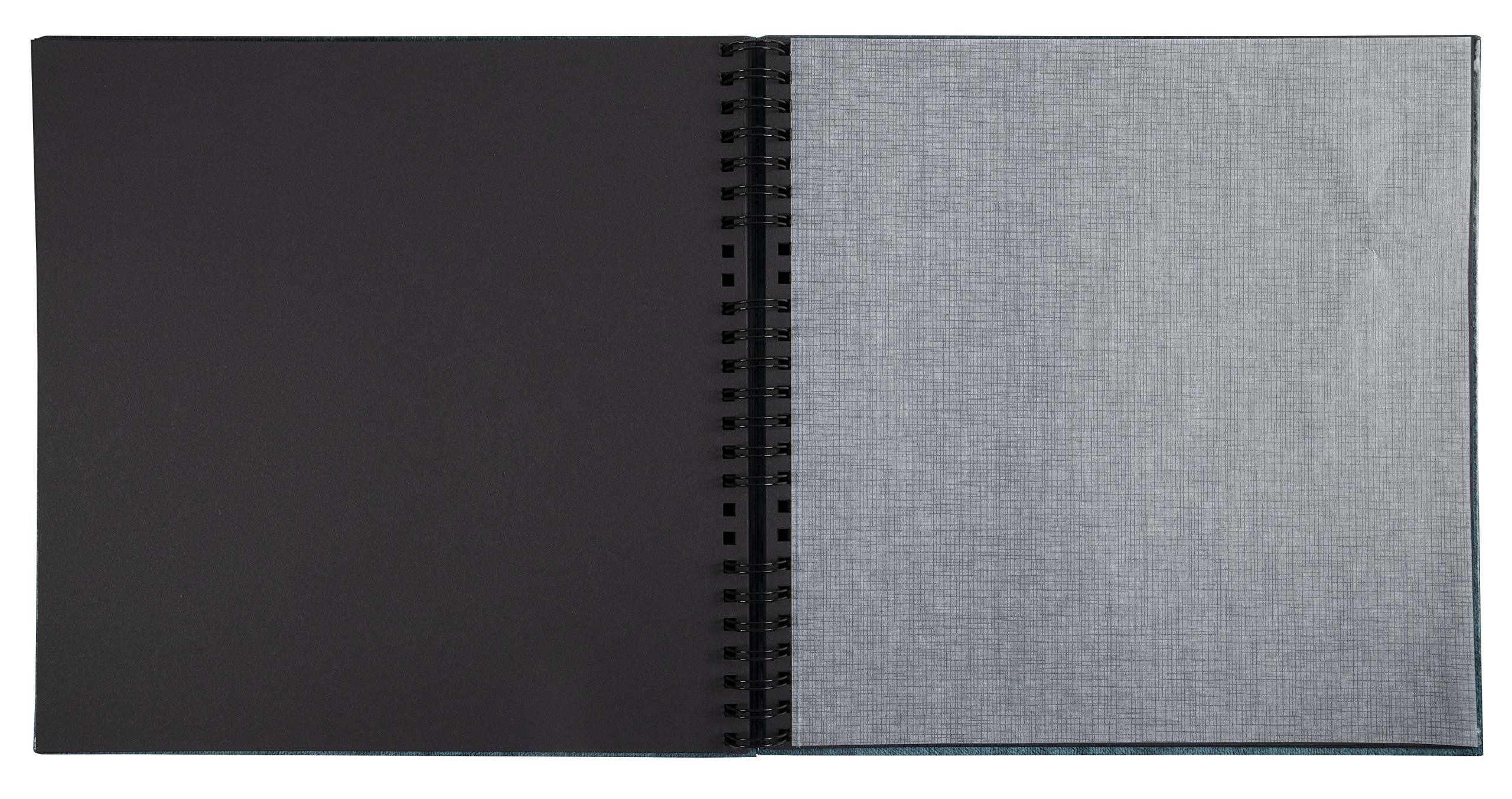 Exacompta 15117E MILANO Spiral-Fotoalbum 360 Fotos 60 schwarze Seiten Format 32 x 32 cm Einband aus orangefarbenem Papier mit Textileffekt Fenster zur individuellen Gestaltung FSC® zertifiziert