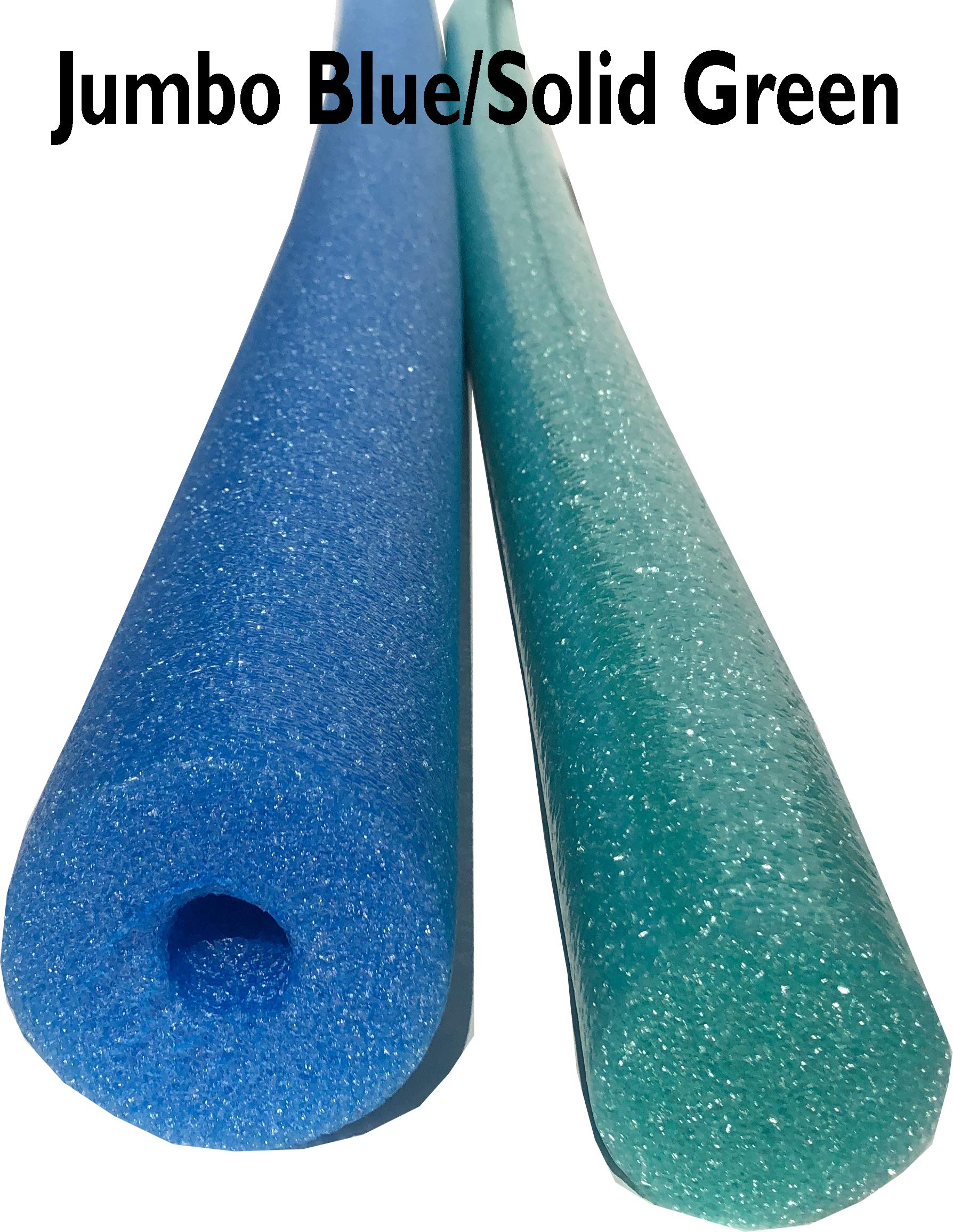 Flex Connex Jumbo Pool Noodles - 4 Pack, 60 Inch X 3.5 Inch, Solid Foam For Swimming, Exercise & Crafts