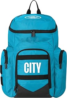 FOCO Mochila azul con licencia oficial del Manchester City FC Football Explorer, Manchester City FC, Talla única
