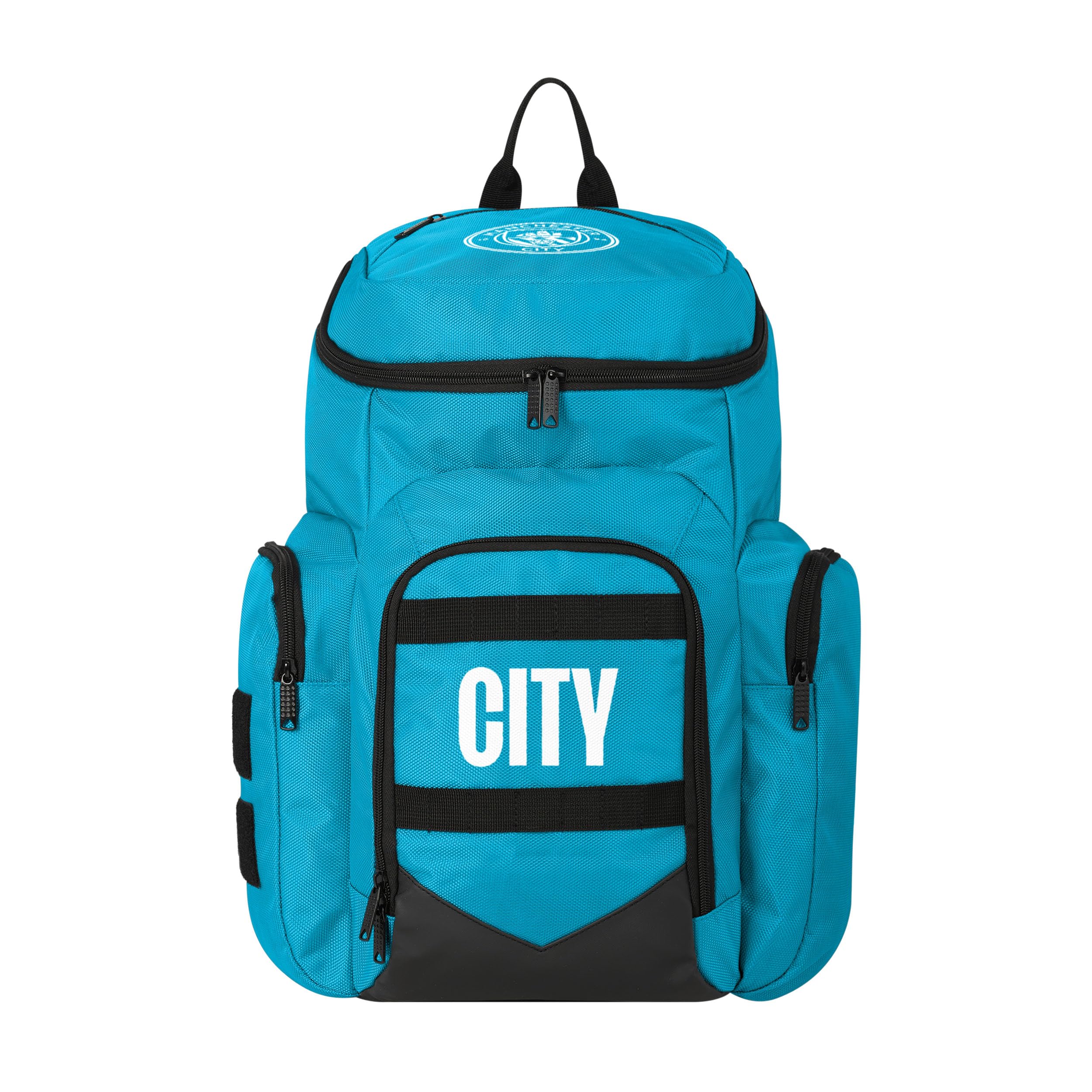 FOCO Officially Licensed Manchester City FC Football Explorer Blue Backpack