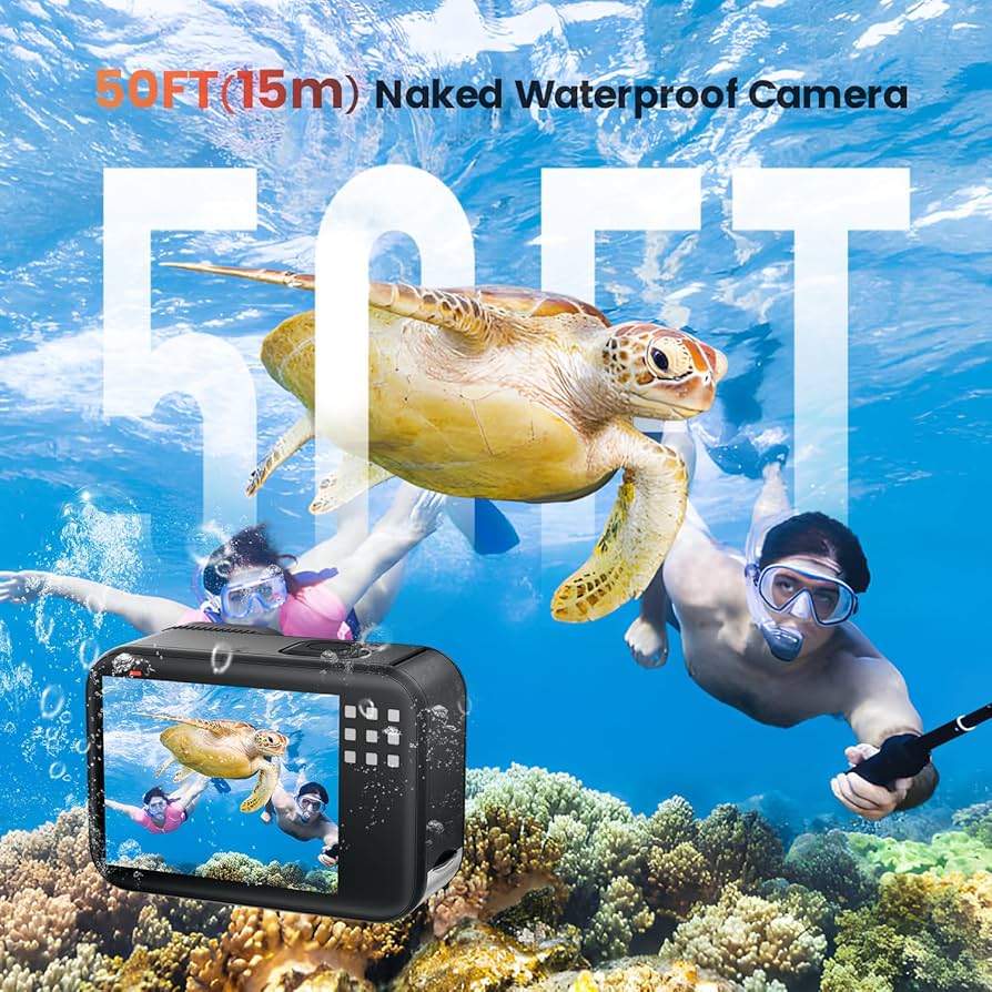 Amazon.com : Euorosi 4K 60FPS 48MP WiFi Action Camera with Touch
