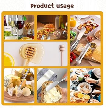 Spreader Knife Set,8-Piece Cheese and Butter Spreader Knives,Mini Serving Tongs,Stainless Steel Multipurpose Butter Knives Used for Cheese, Cold Butter, Jam and Other Kitchen Daily