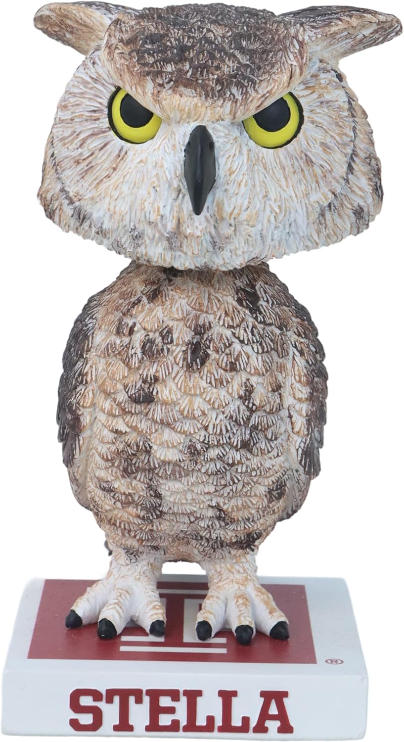 Stella Temple Owls Live Owl Mascot Bobblehead College
