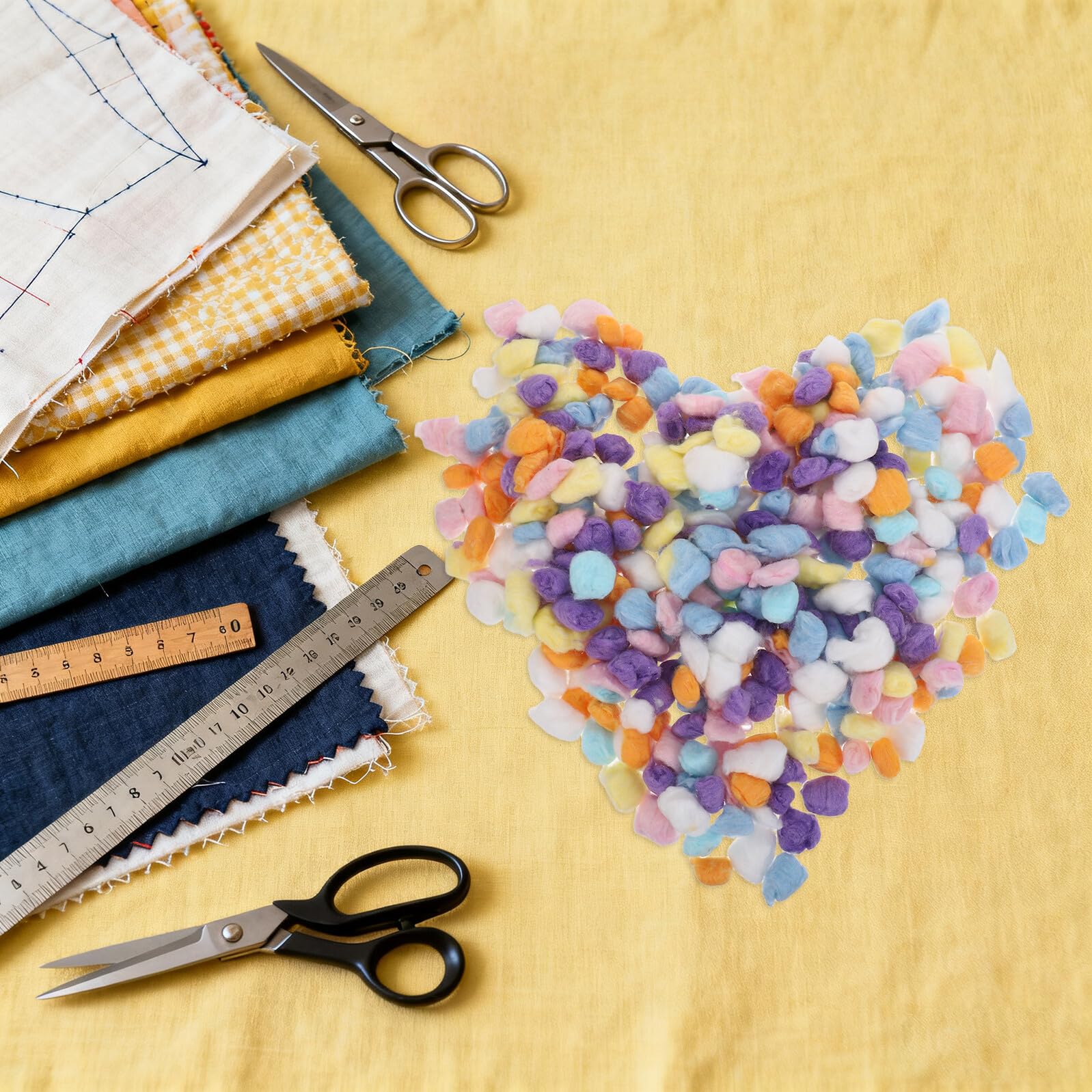 Ponpon Colorati in Cotone per Lavoretti, 1 Sacchetto 500g | Sfusi e Soffici, per Arti DIY e Addobbi Domestici, per Attività Creative in Famiglia