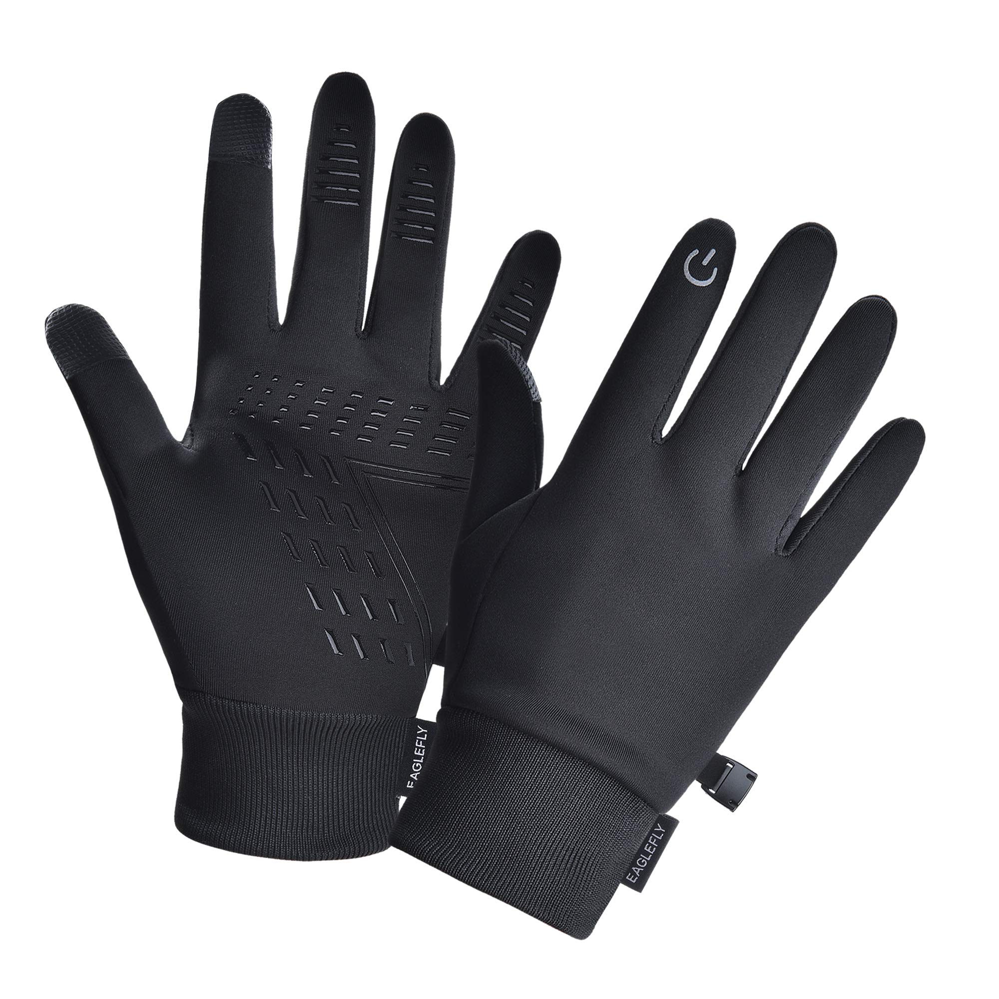 EAGLEFLY Touch Screen Lightweight Winter Gloves, Warm Water Resistant Gloves for Walking,Riding,Cycling,Running and Driving