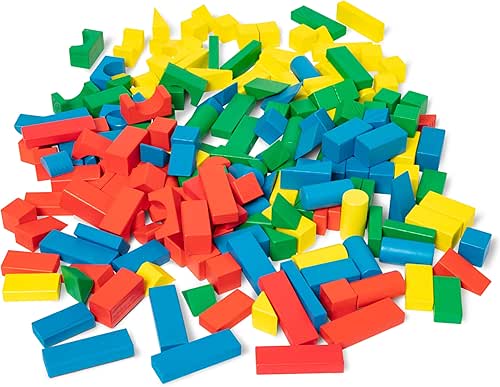 Melissa & Doug Wooden Building Block Set - 200 Blocks