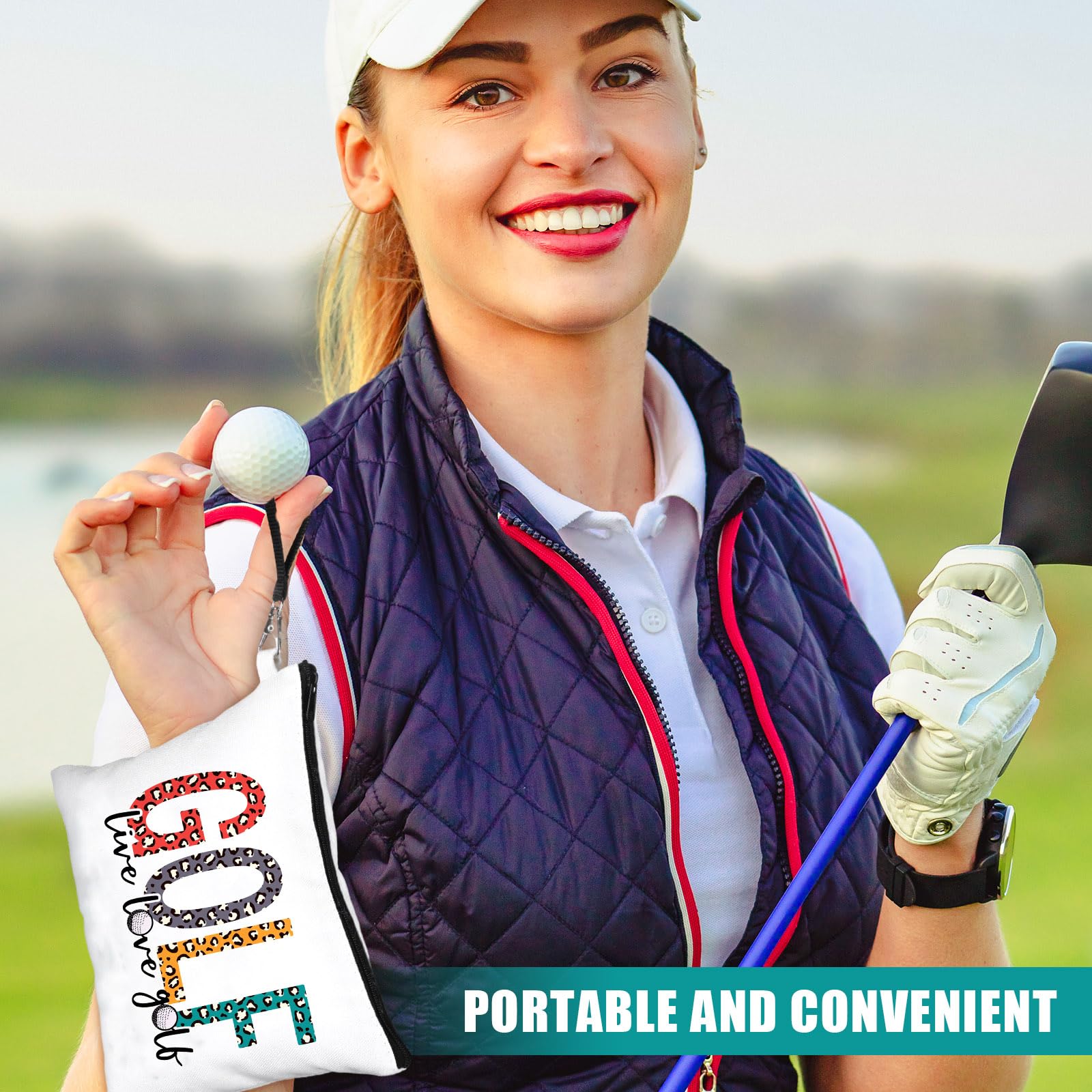 Shinylin 18 Stück Golf-Geschenke für Frauen, Golf-Geldbörse