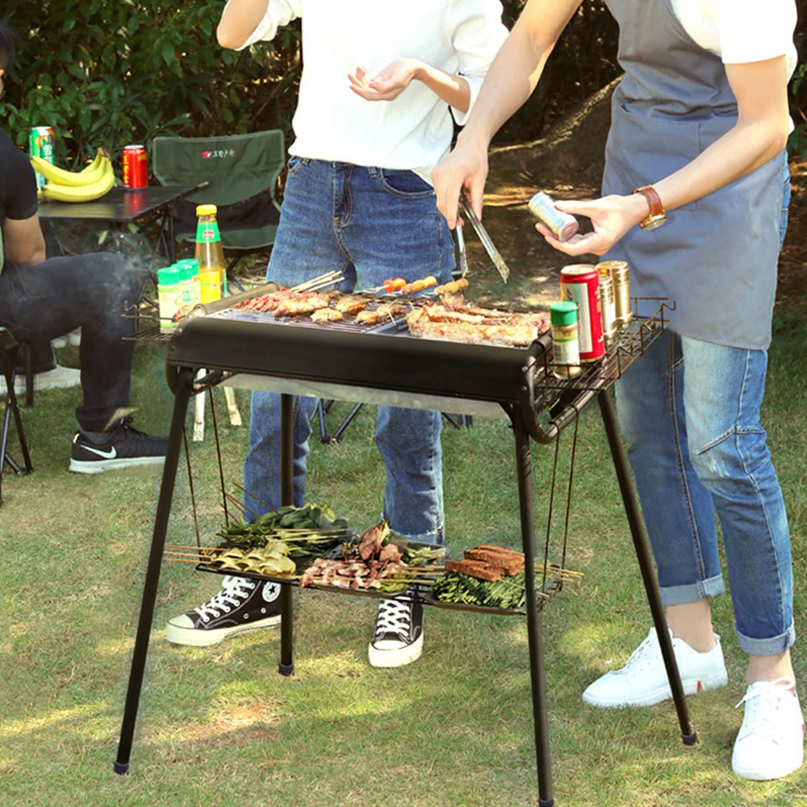 grill ogrodowy, Grill na świeżym powietrzu w domu Składany Łatwa instalacja