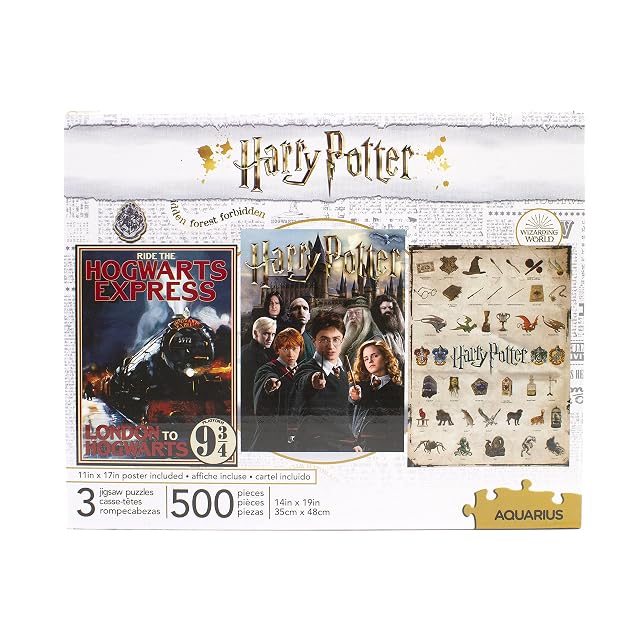 AQUARIUS- Harry Potter 500 pc Rompecabezas, Multicolor, único (62001)
