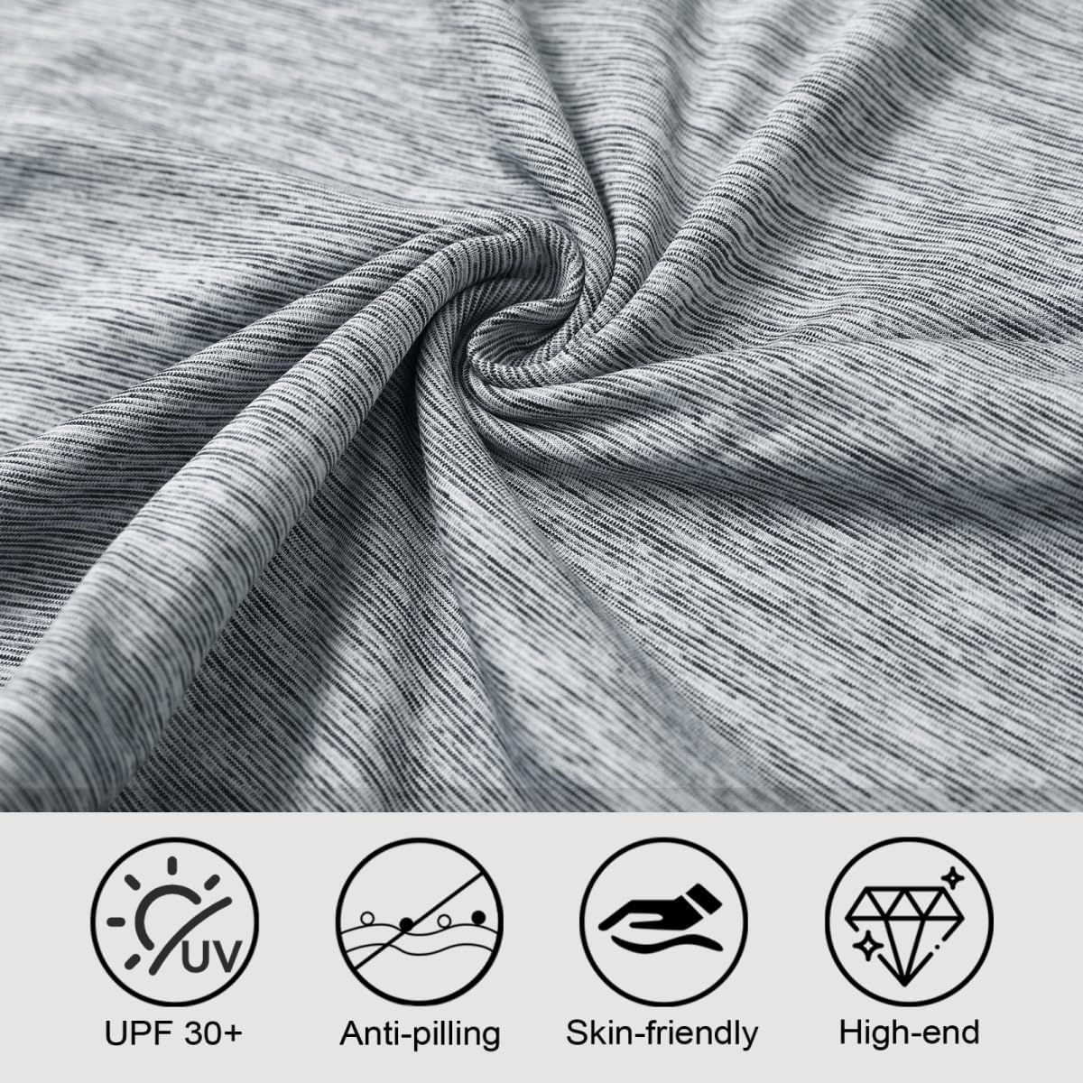 Rouen Quarter Zip Pullover Men Performance Dry Fit Mock Neck Brushed Casual Sports Golf Mens 1/4 Zip Pullover Sweatshirts - Image 5