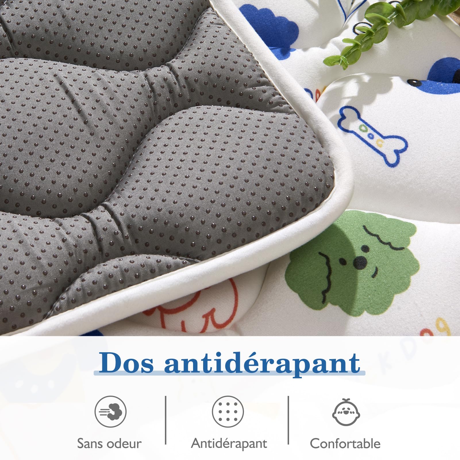 Tapis D'éveil Bébé Pliable Epais 150x180cm-Tapis de Motricité Favorisant Le Développement Sensoriel-Antidérapant-Tapis De Jeu Pour Enfant Bebe Mousse Premium