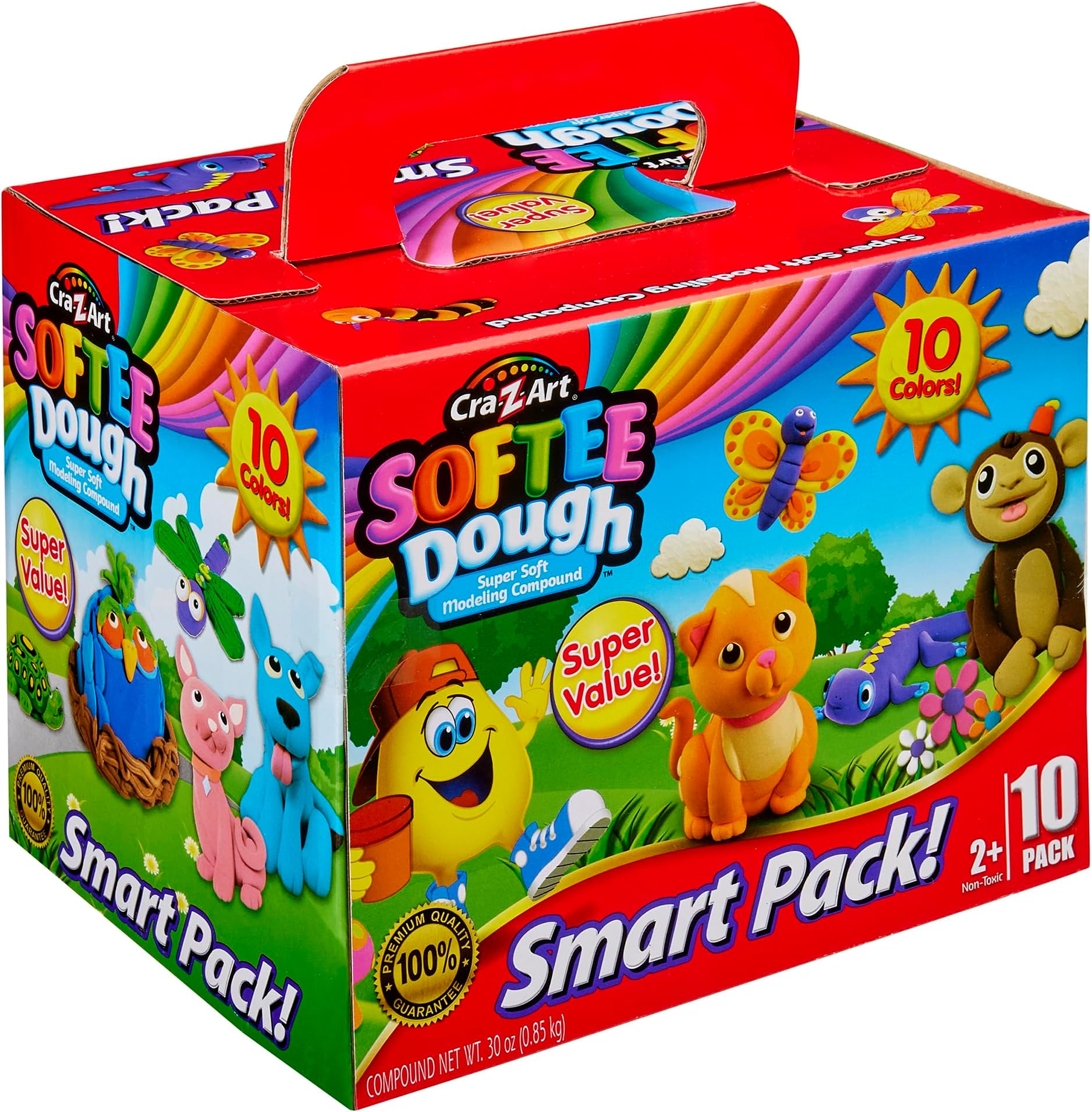 Softee Dough Bulk 10 Pack of Modeling Compound, Super Pack of Softee Dough, Ages 2 and Up