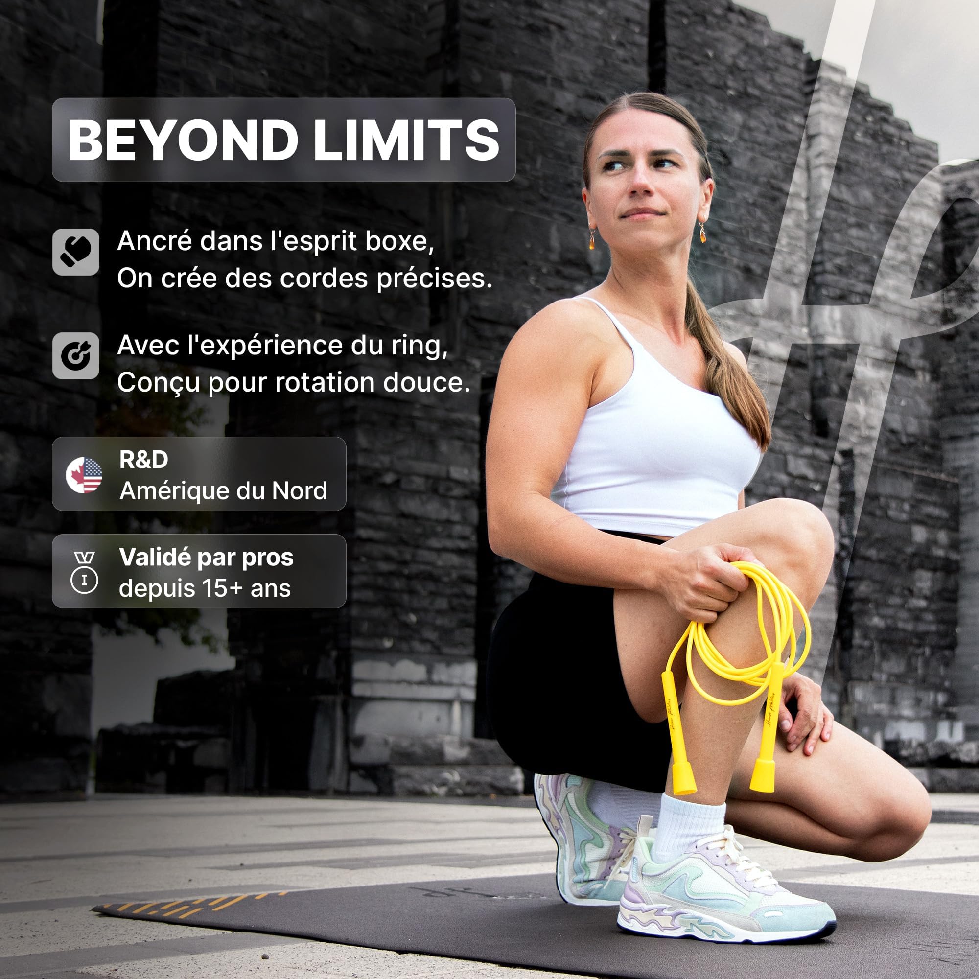 Honor Athletics Springseilmatte & Speed Rope Bundle | 6,35 mm Gummimatte + 5 mm verstärktes, verstellbares Springseil | HIIT & Boxtraining