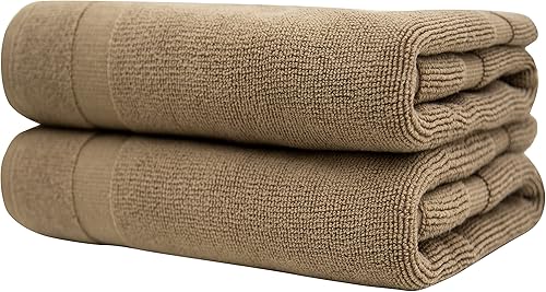 Miniatura 3 de Bumble Towels Bliss - Juego de 2 alfombrillas de baño de lujo, 22 x 34 pulgadas, calidad premium, 1000 GSM, algodón peinado suave, absorbente (moca)