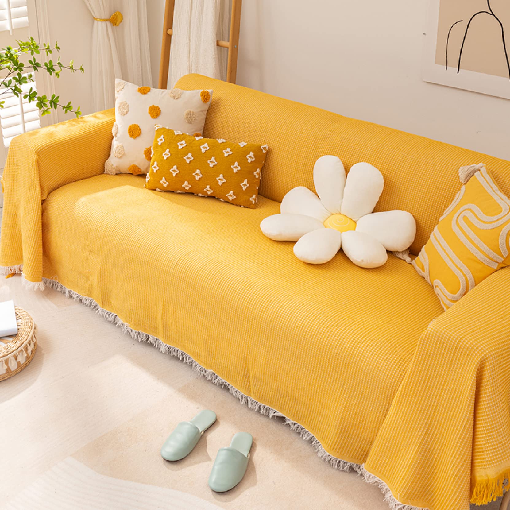 Amazon｜マルチカバー 90*180 ソファカバー 北欧風 ソファーかばー 多