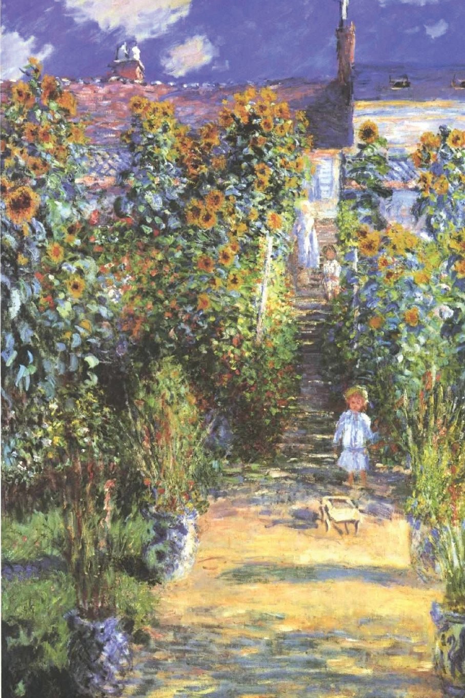 Claude Monet's 'The Artist's Garden at Vétheuil' Art of Life Journal (Lined)