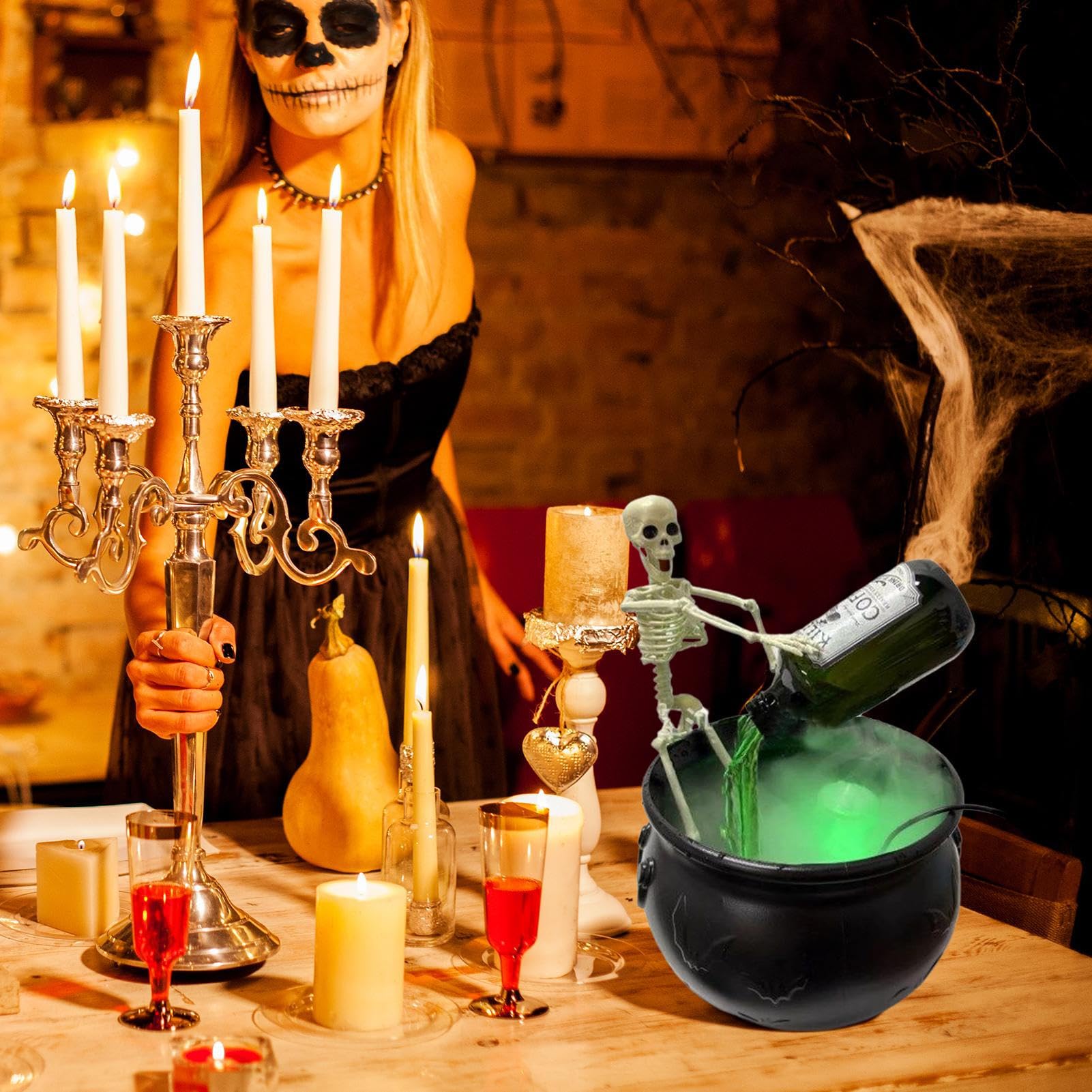 Zestaw Dekoracyjny Kociołek Na Halloween Dekoracje Halloween Do Wnętrz