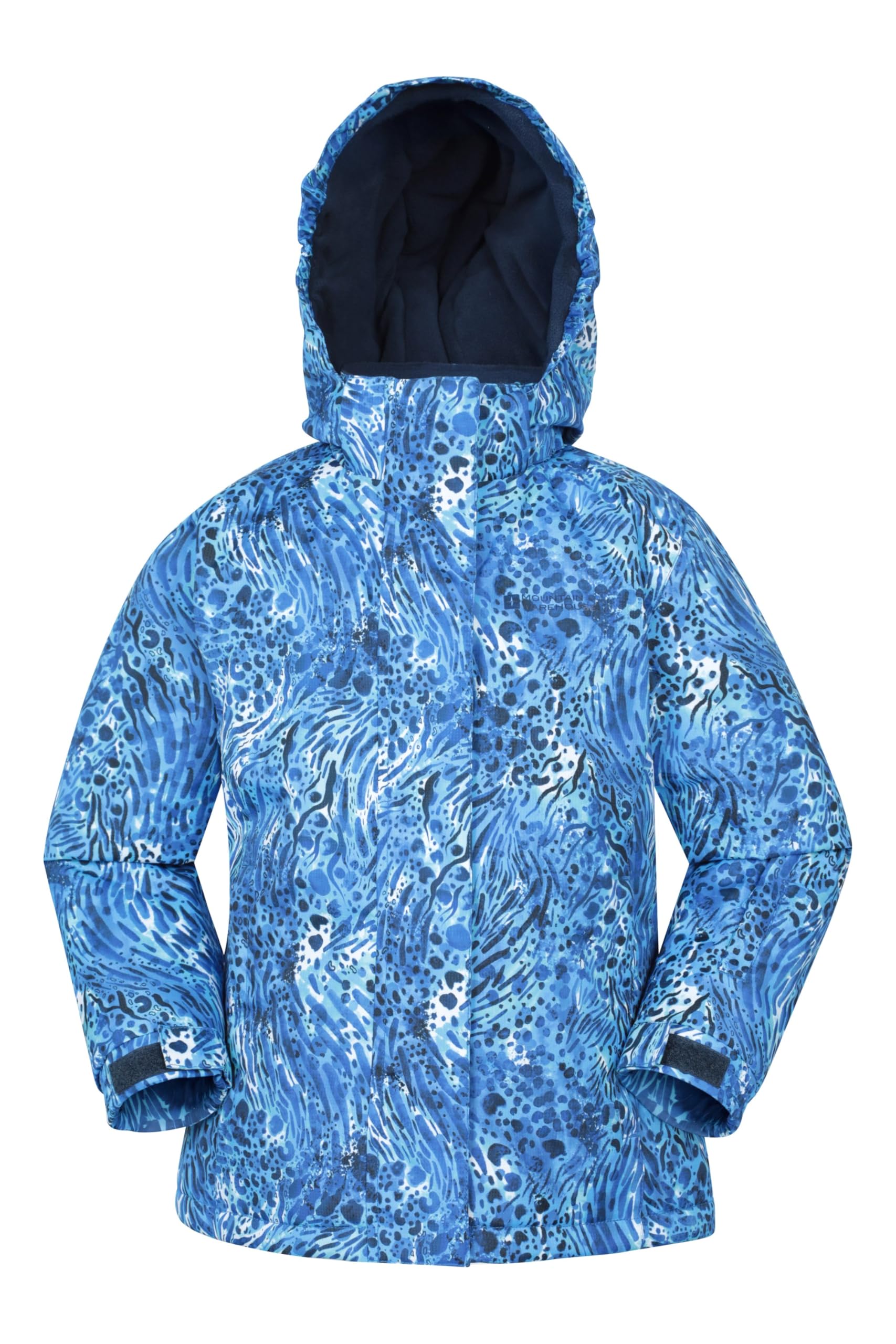 Snowdrop Printed Kids Ski Jacket - Blue
