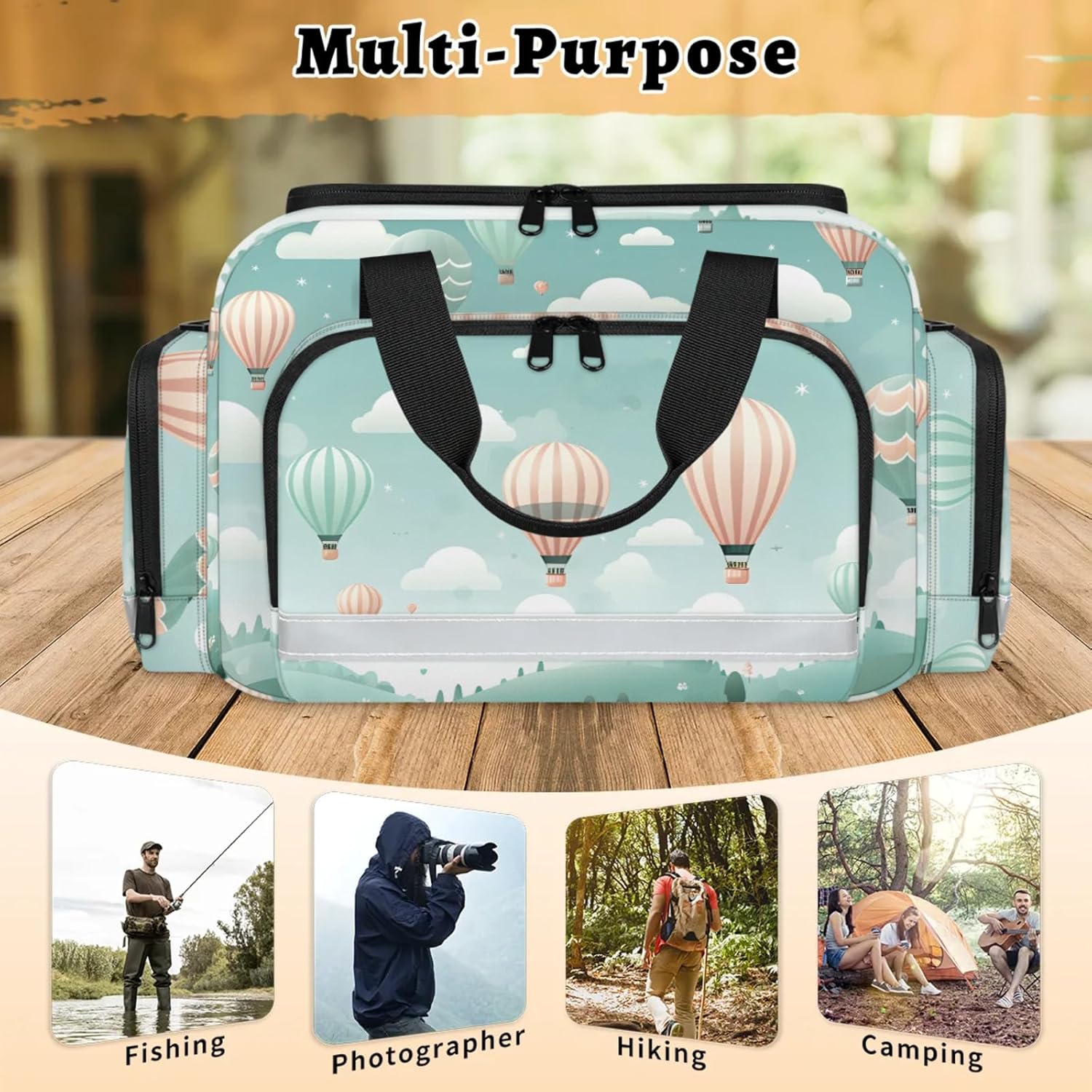 First Aid Bags Empty, Air Balloon Emergency Bag First Aid Kit Multiple Compartment Kit Carrier On Call Trauma Bag for Paramedics Emergency Medical Supplies Kit