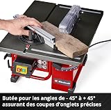 Einhell Table Saw 800W, Angle Cuts (to 45°), Angle Stop (+/- 60°) for Mitre Cuts, Dust Extraction Adaptor - Powerful, Compact and Portable Circular Bench Saw for Woodworking TC-TS 8 l - 6