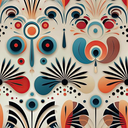 Miniatura 11 de FLFK Papel tapiz bohemio para despegar y pegar, removible con rayas onduladas para sala de estar, dormitorio, cocina, oficina, decoración de