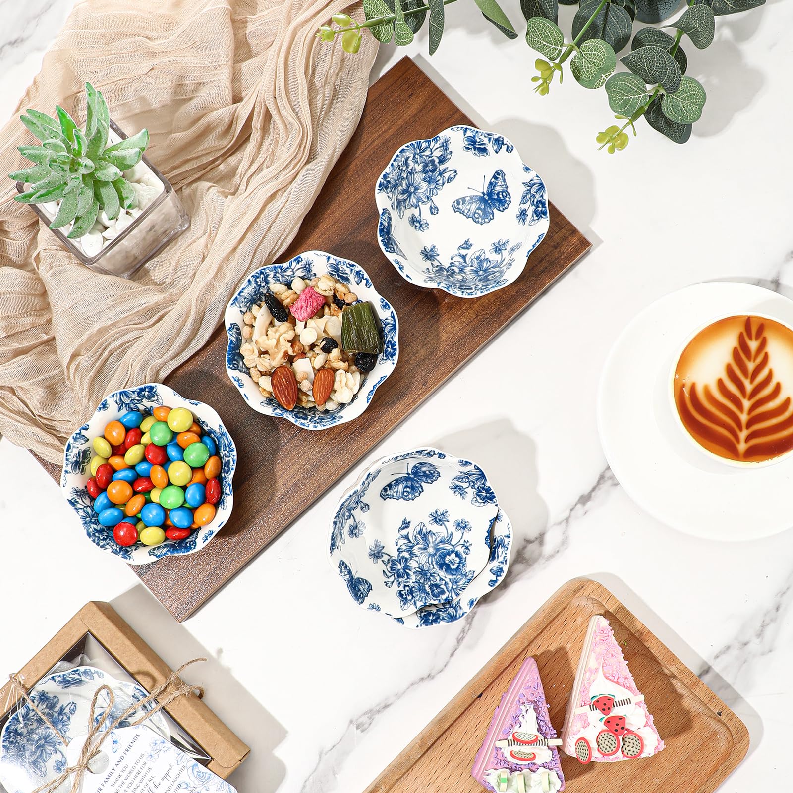 Yoande 12-Piece Ceramic Salsa Bowls - Small Dipping Dishes, Boho Style Wedding Favors & Party Supplies - View #10