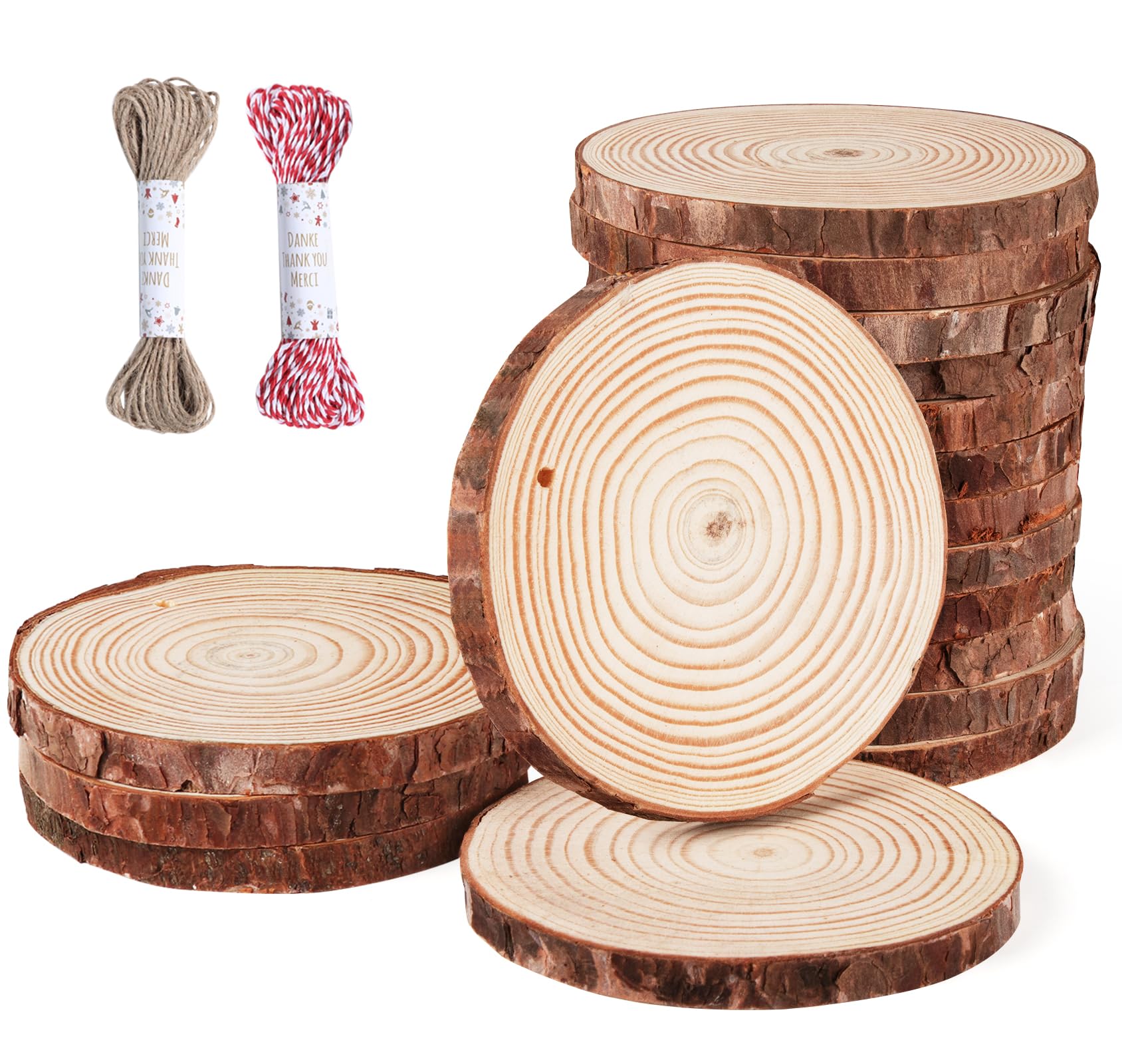 Disques en bois de 10-11 cm pour travaux manuels et loisirs créatifs