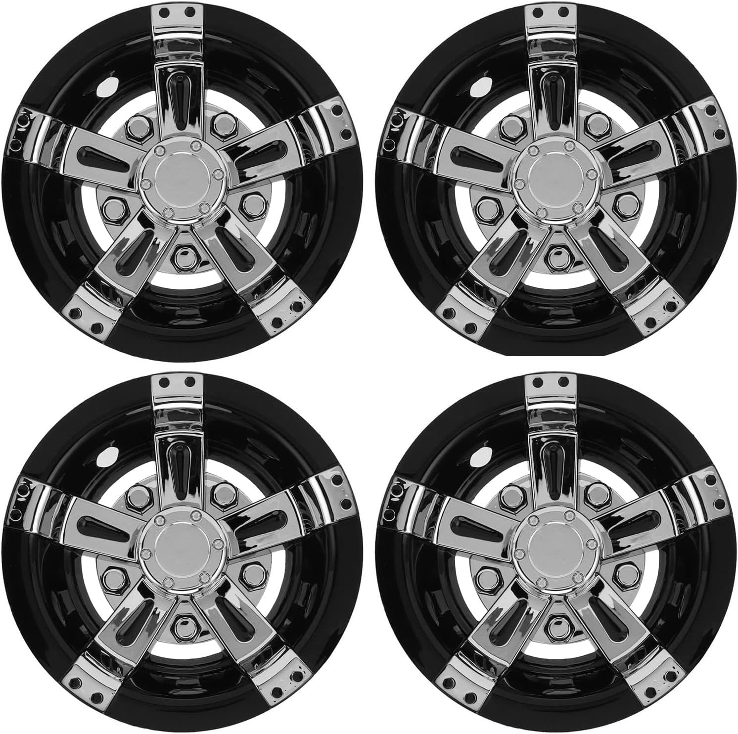 Wheel Covers Hubcaps 4pcs 8in Cart Wheel Hub Reduce Wind