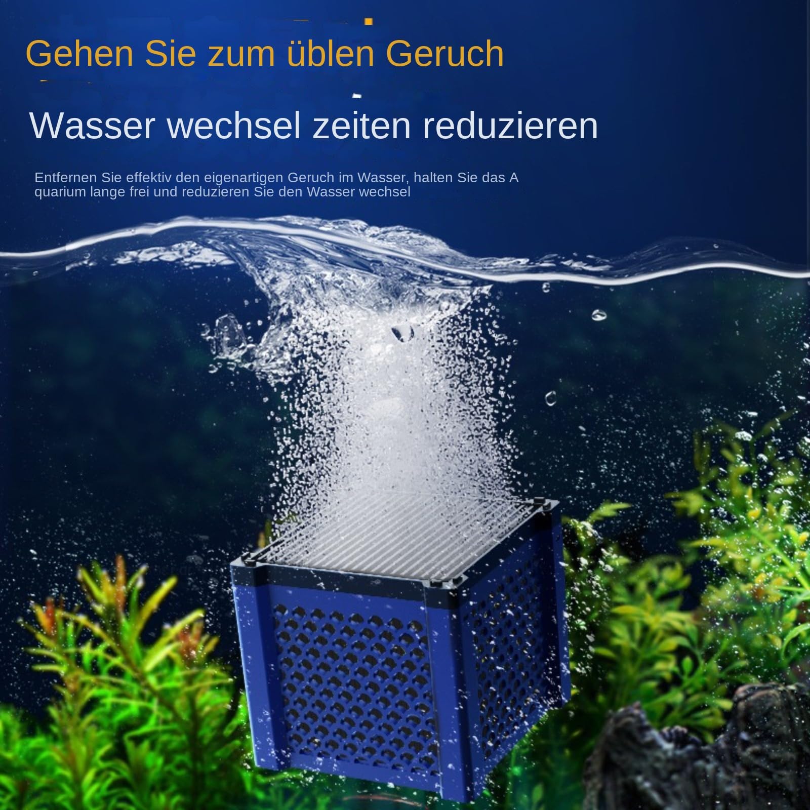 Slimme kubuswaterfilter voor paardentrog, actieve kool voor vers water