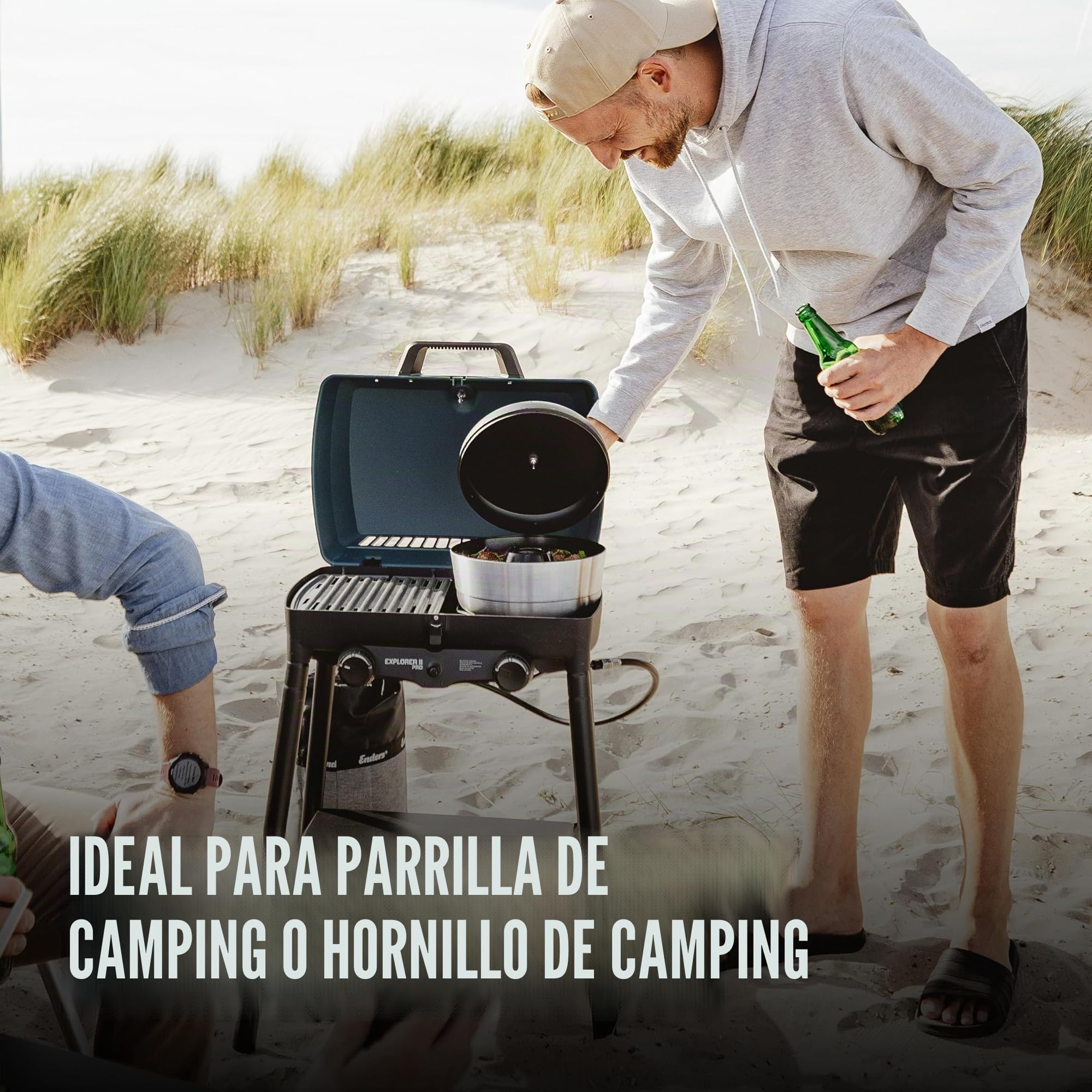 Enders® VAMO™ 6866 - Horno portátil de camping para hornear, cocinar y cocinar, compatible con hornillos, barbacoas o fogones, excepto inducción, capacidad aprox. 2,3 litros, termómetro integrado