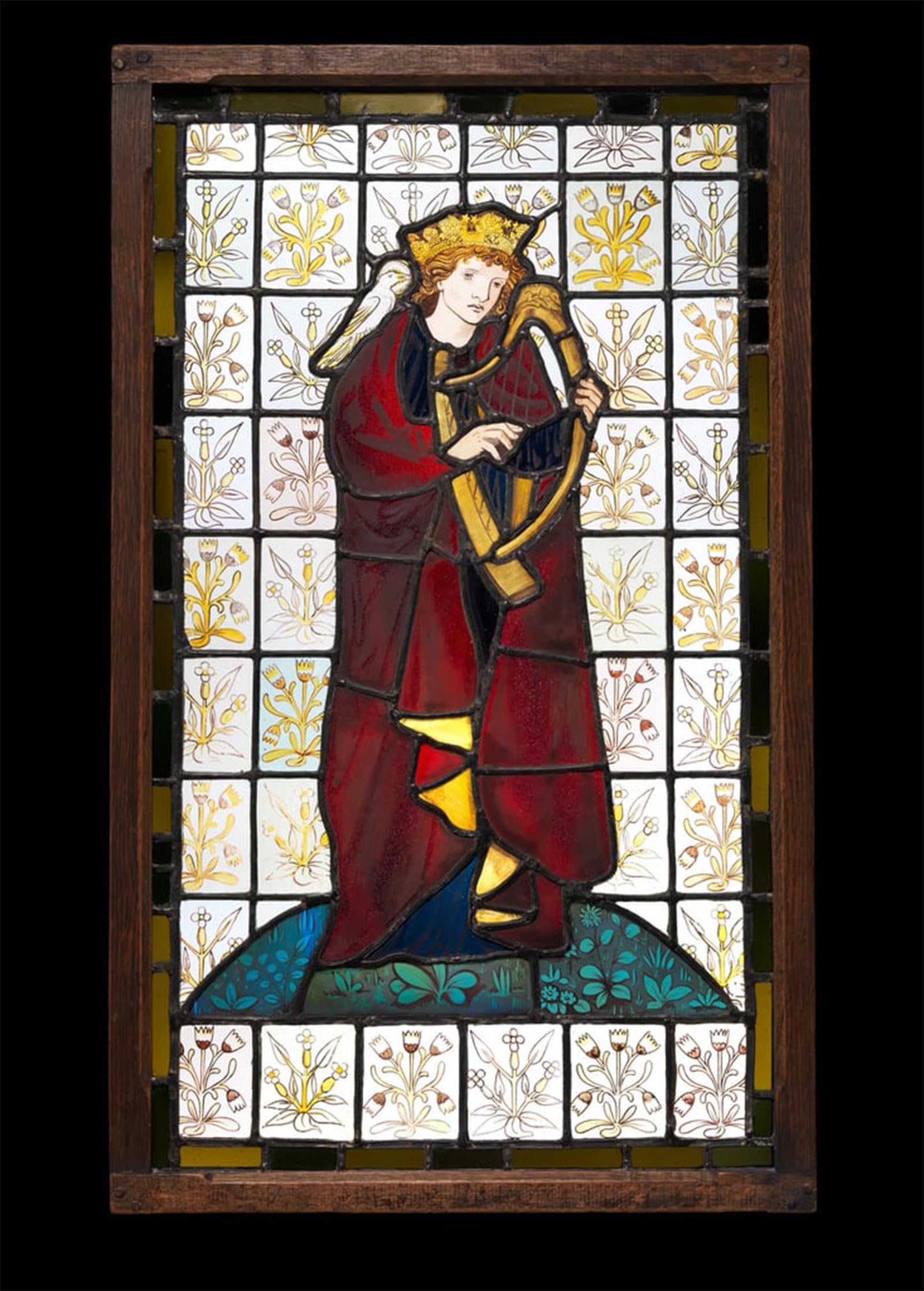 POSTERIIk Famous Animal Posters Vintage Picture King David the Poet by Edward Burne Jones Modern Wall Decor for Home Decor 60x90cm