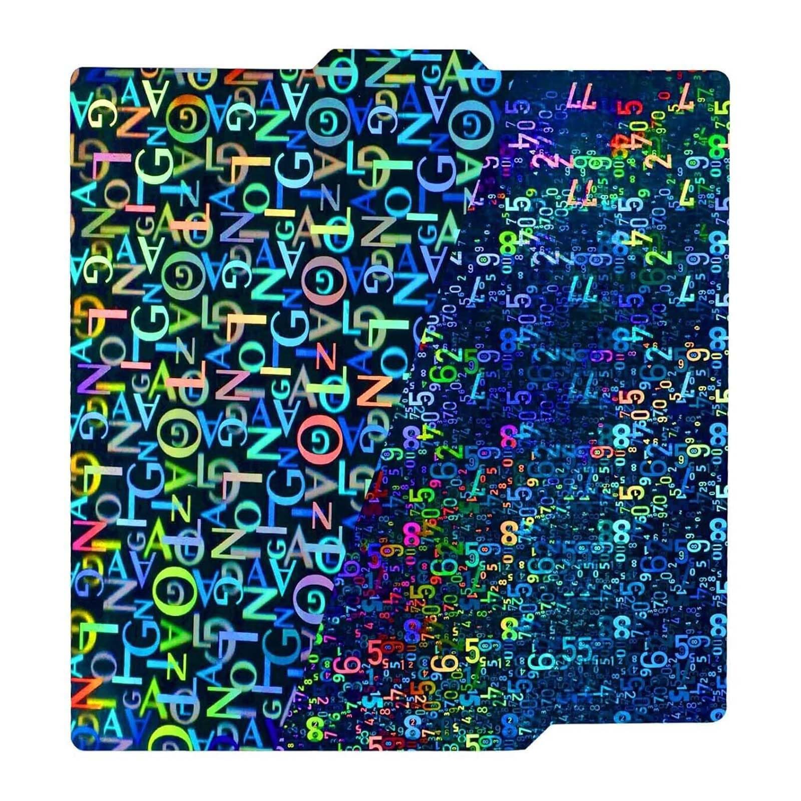 IdeaFormer-3D Smooth Pen Build Plate for Bambu Lab X1/X1C/X1E/P1P/P1S/P2S/A1, Double Sided Digit+Letter Spring Steel Effect Sheet Flexible Print Bed