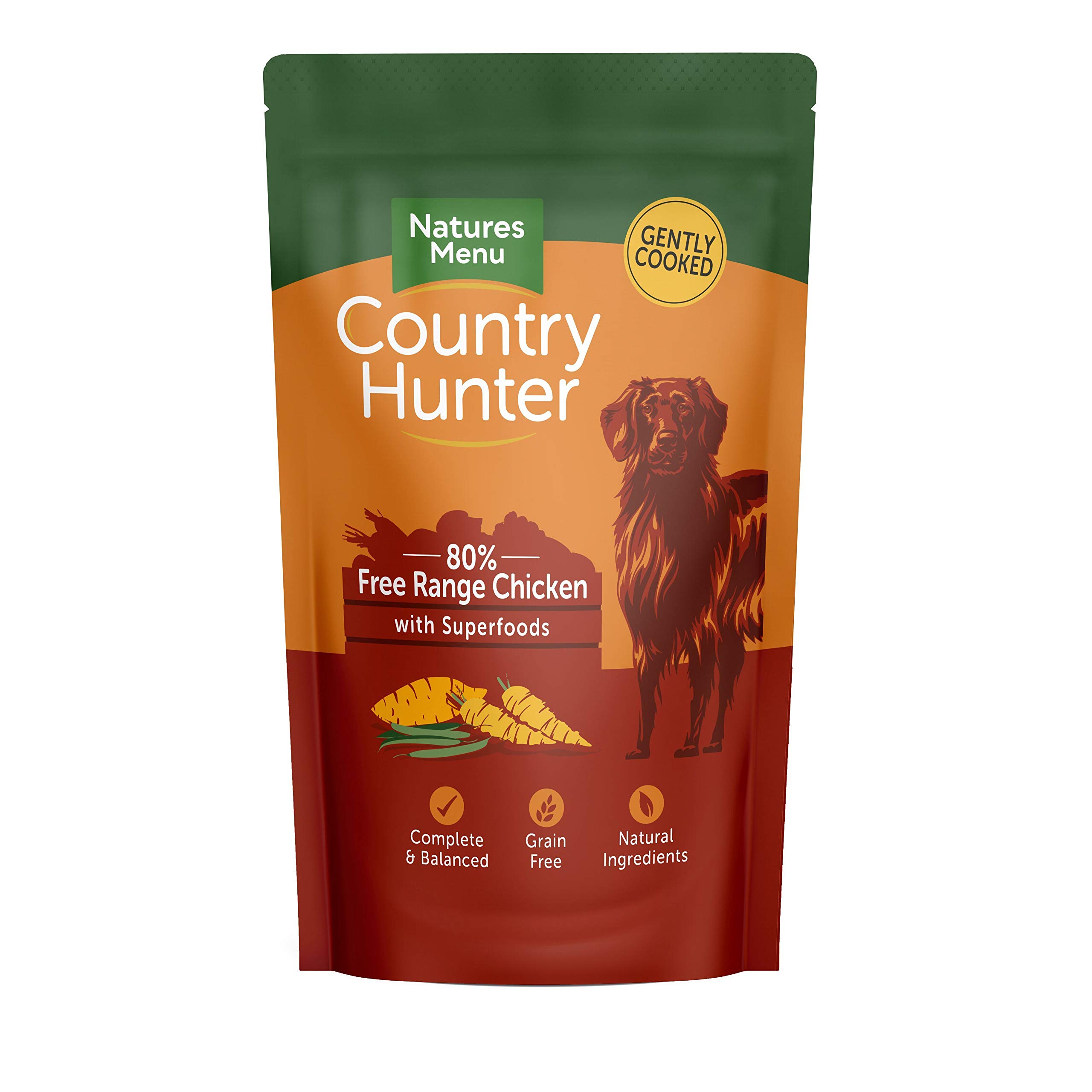 Natures Menu Country Hunter Free Range Chicken Pouches - 150g