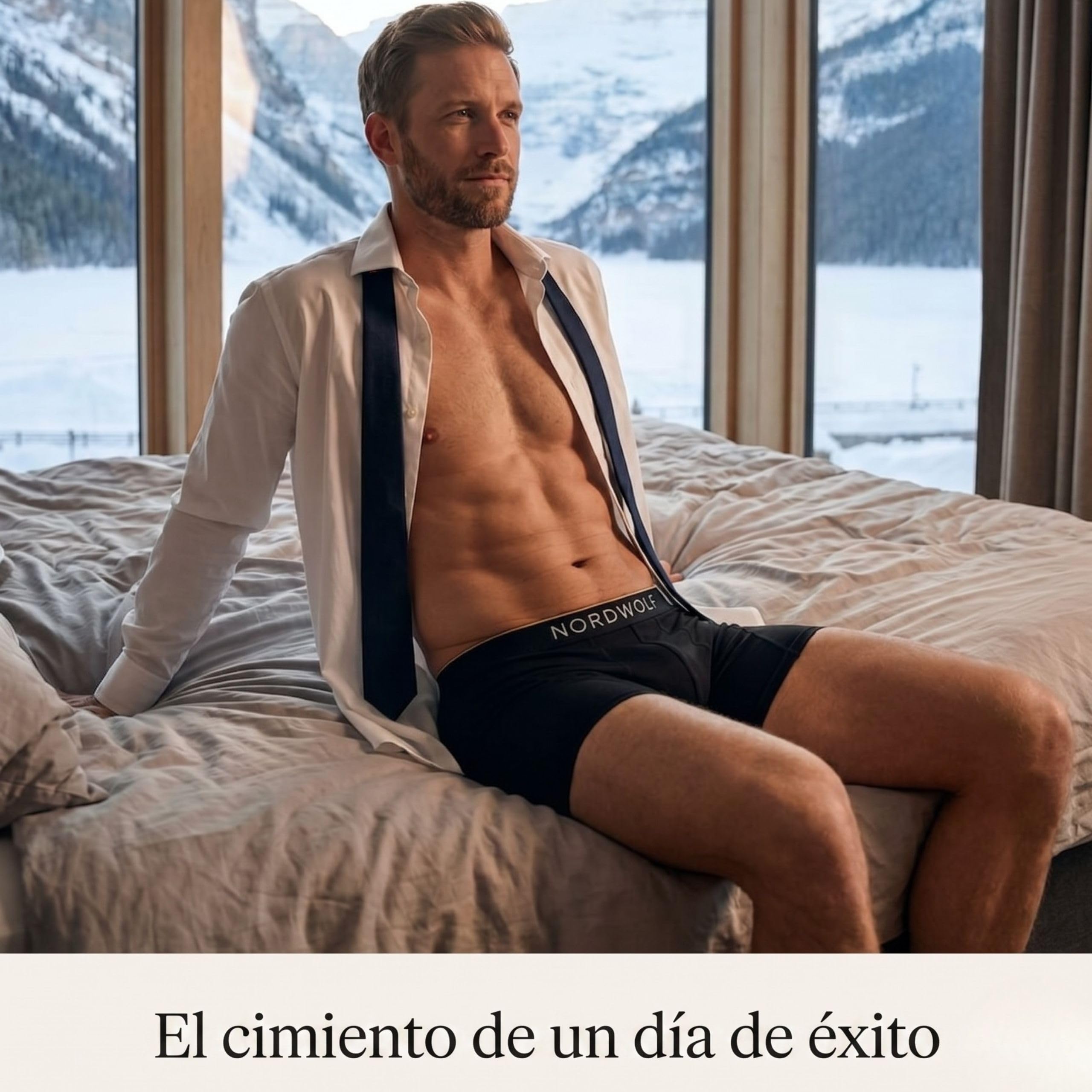 NordWolf Calzoncillos Hombre Boxer Cómodo, Tejido Modal Extra Suave y Resistente, Boxer Hombre Pack x4, Ropa Interior Transpirable, Libertad de Movimiento.