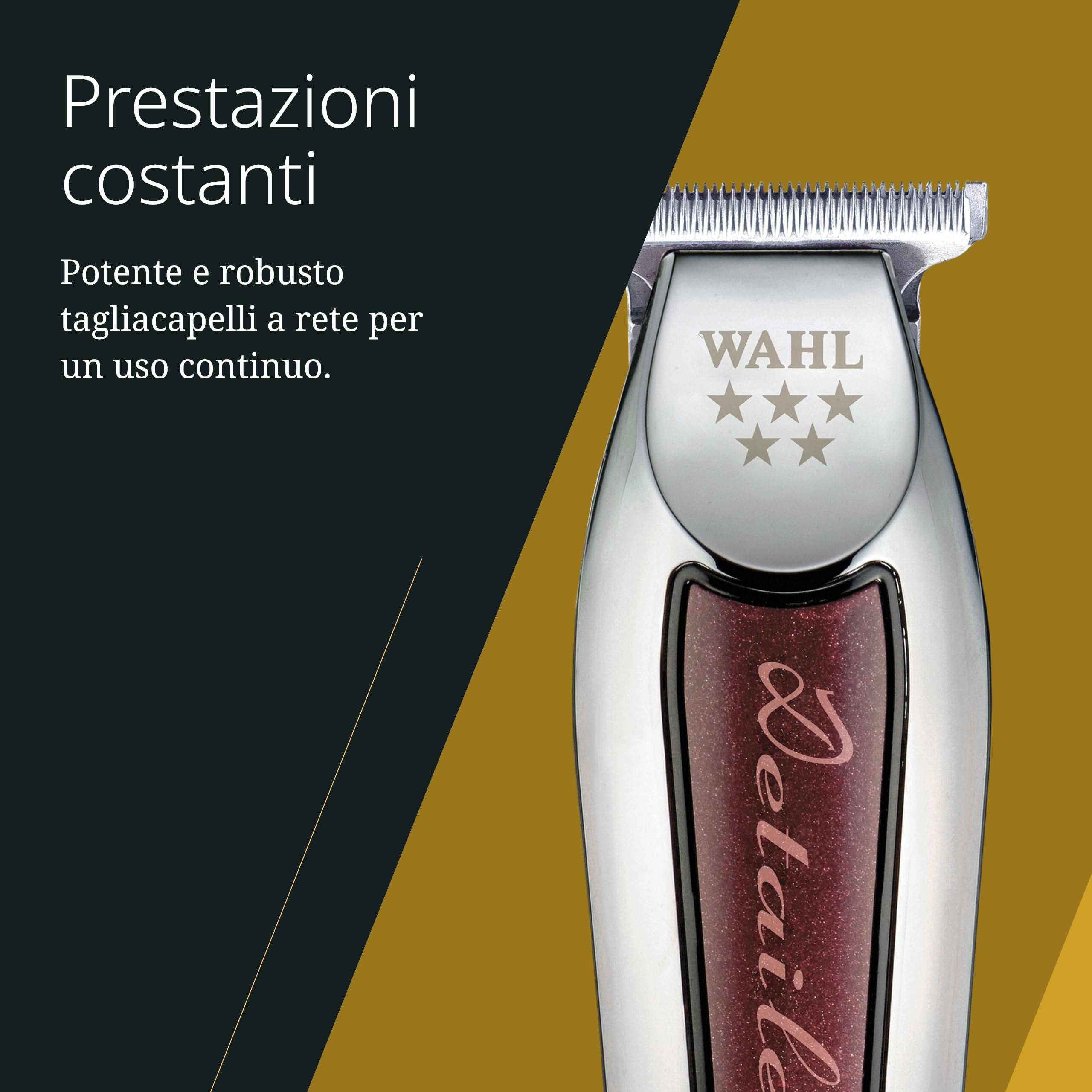 Wahl Wide Detailer - trimmer con lama T extra larga per contorni e