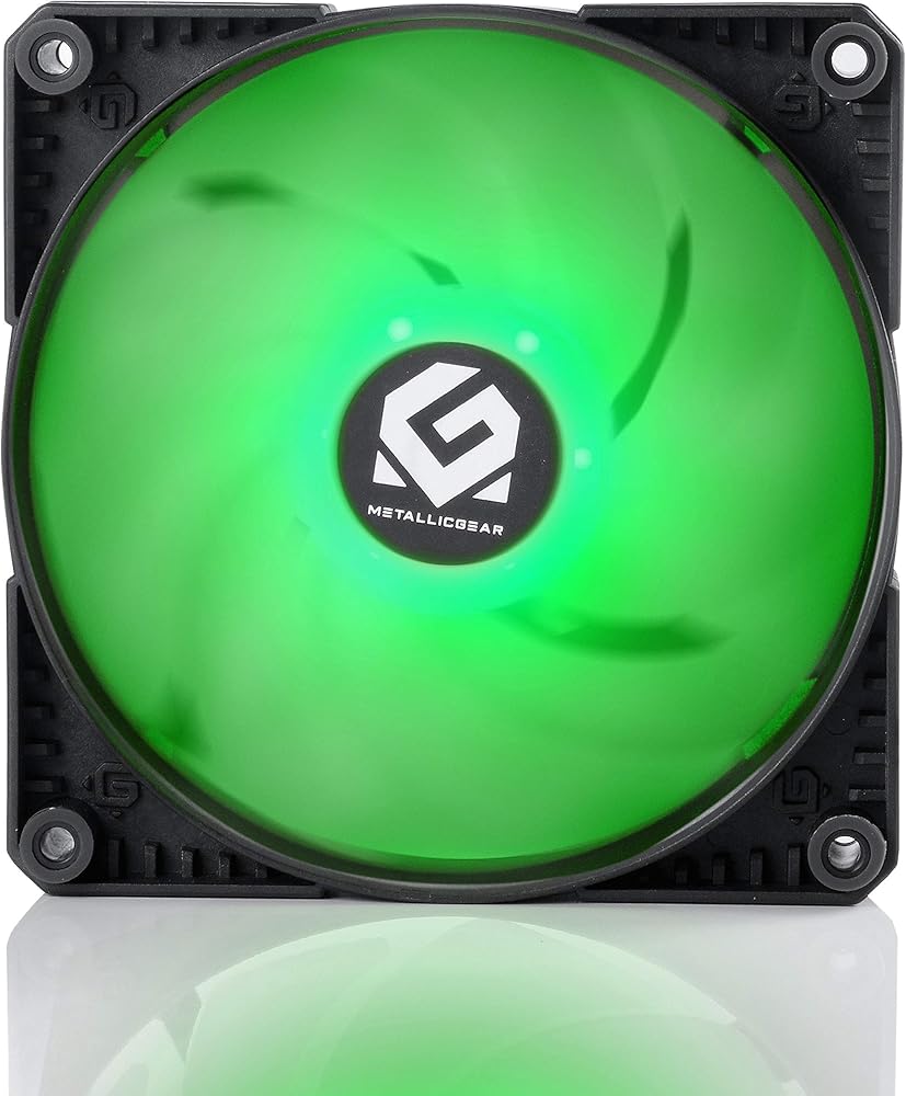 Metallicgear Skiron MG-F120 RGB -120mm Fan, PWM High Airflow Nine Blade Design, Rubber Dampening Washers, Integrated RGB Lighting thumbnail 2