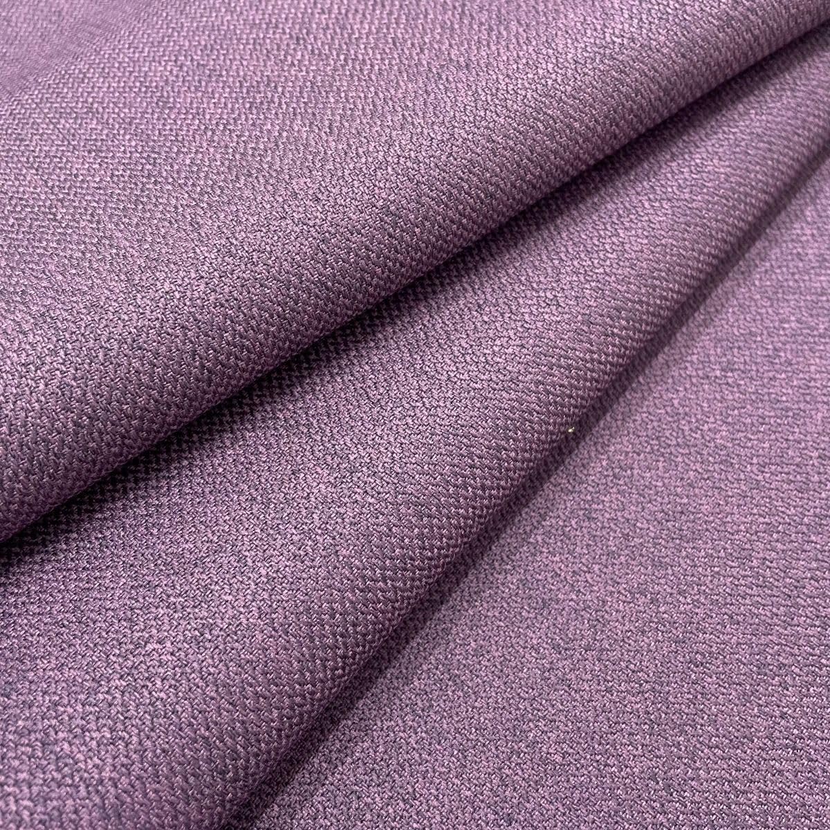 Malbec Linens Soft Plain Linen Look Heavy Furnishing Upholstery Fabric - Lilac - Sample