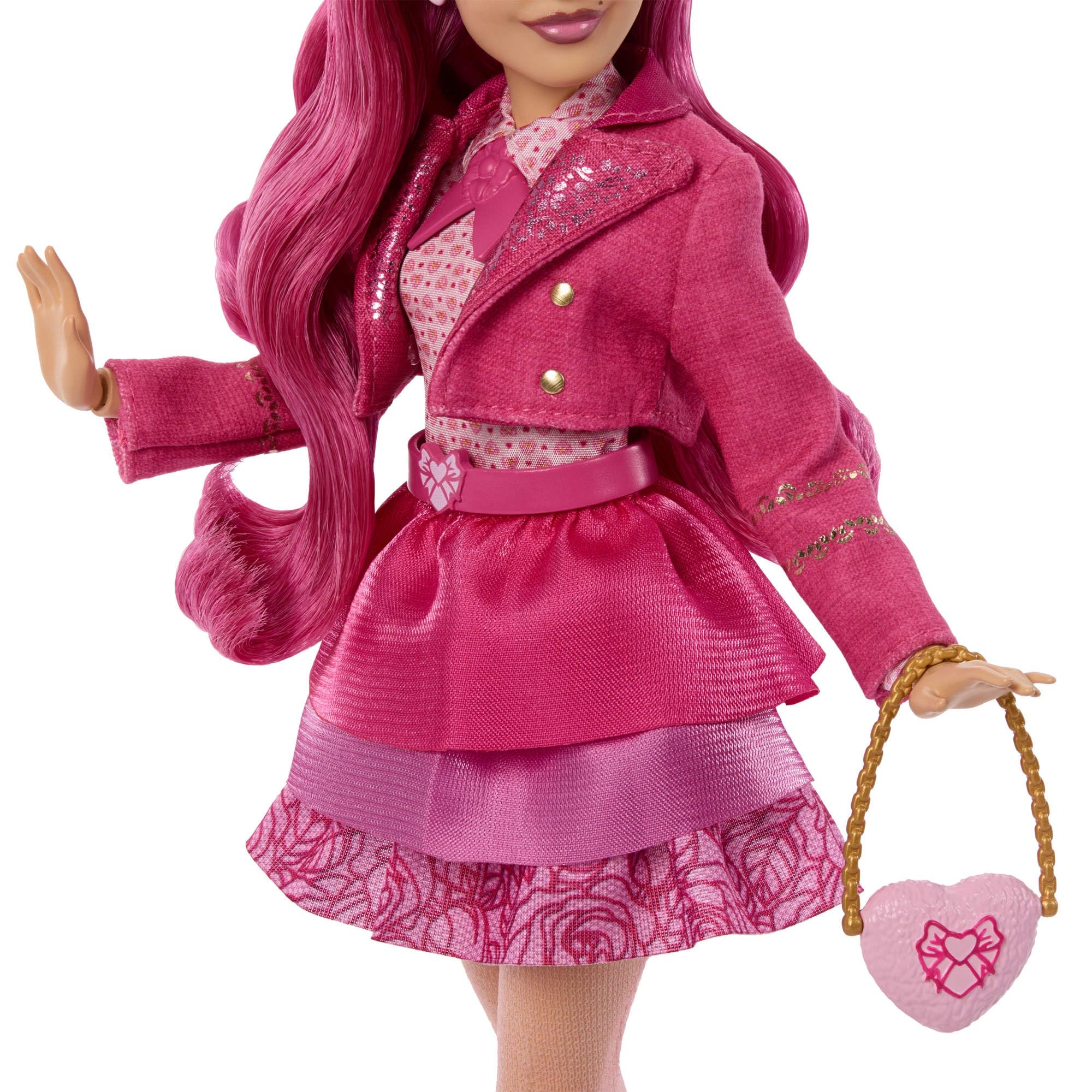 Mattel Disney „Descendants: Wicked Wonderland“ Modepuppe und Accessoires, Pink, Schwester von Red und Tochter der Herzkönigin, mit vom Film inspirierter Kleidung, JMP47