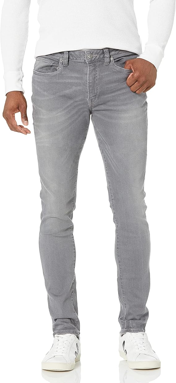 Buffalo David Bitton Men's Skinny MAX Jeans, Light Medium Indigo