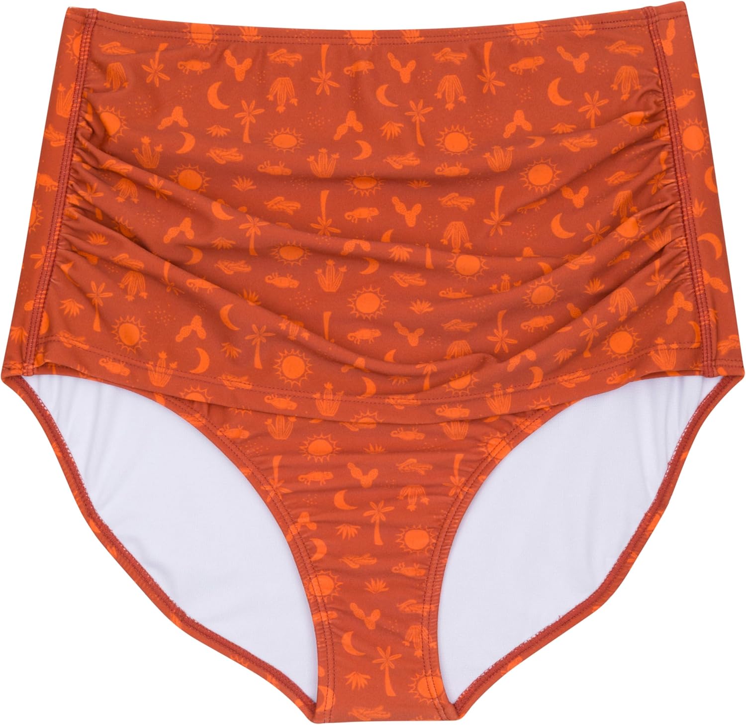 なつ　L SwimZip レディース ハイウエスト スイムボトム UPF 50+ 日焼け防止